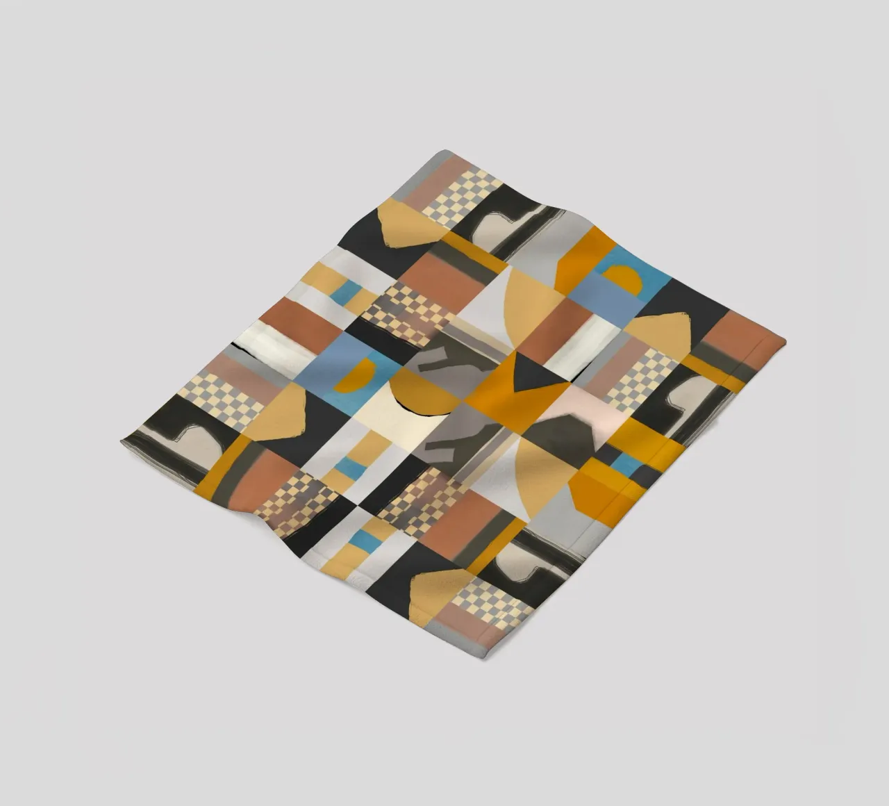 Disegno geometrico a piastrelle 03 coperta in pile da Little Dean