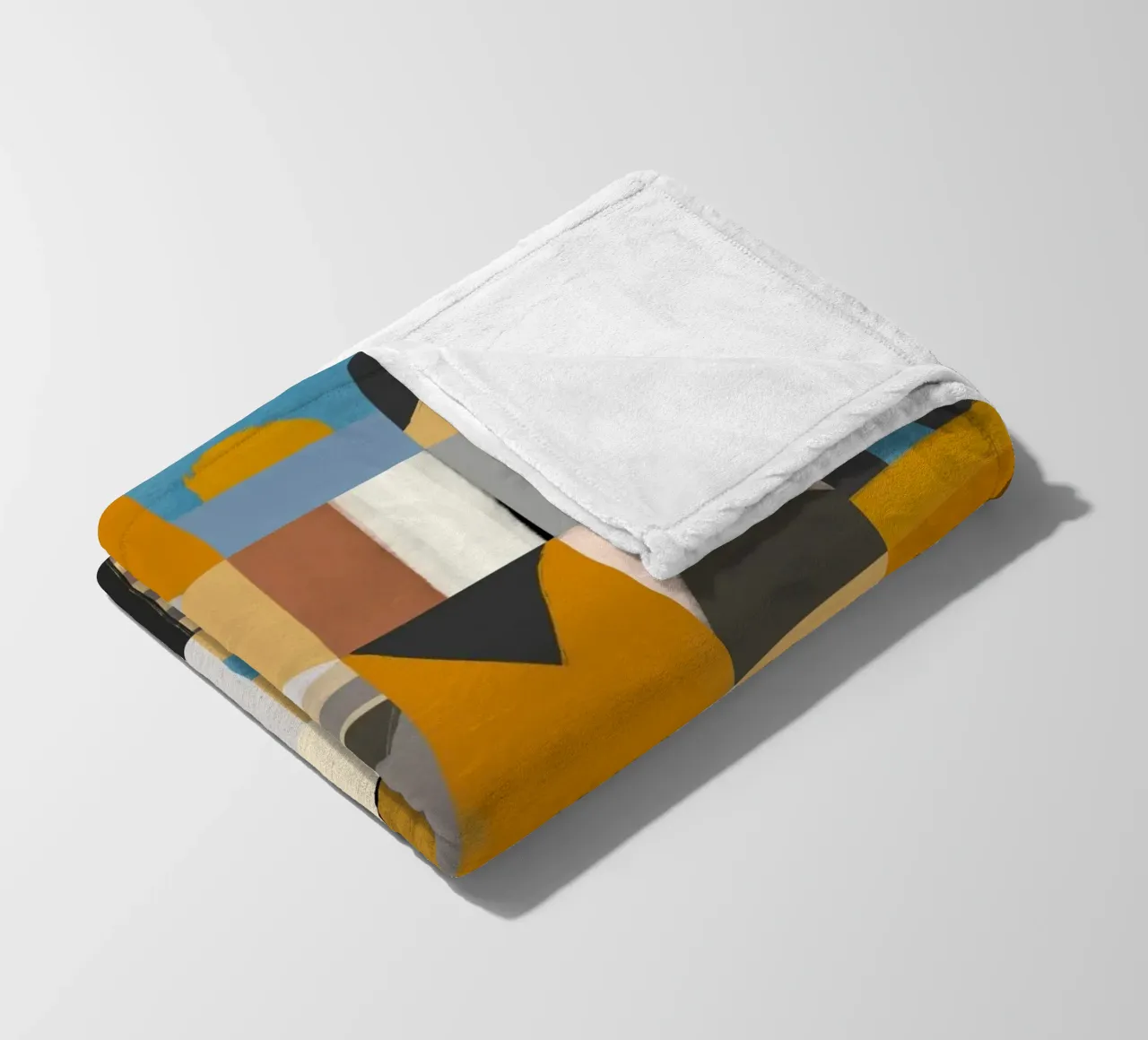 Disegno geometrico a piastrelle 03 coperta in pile da Little Dean