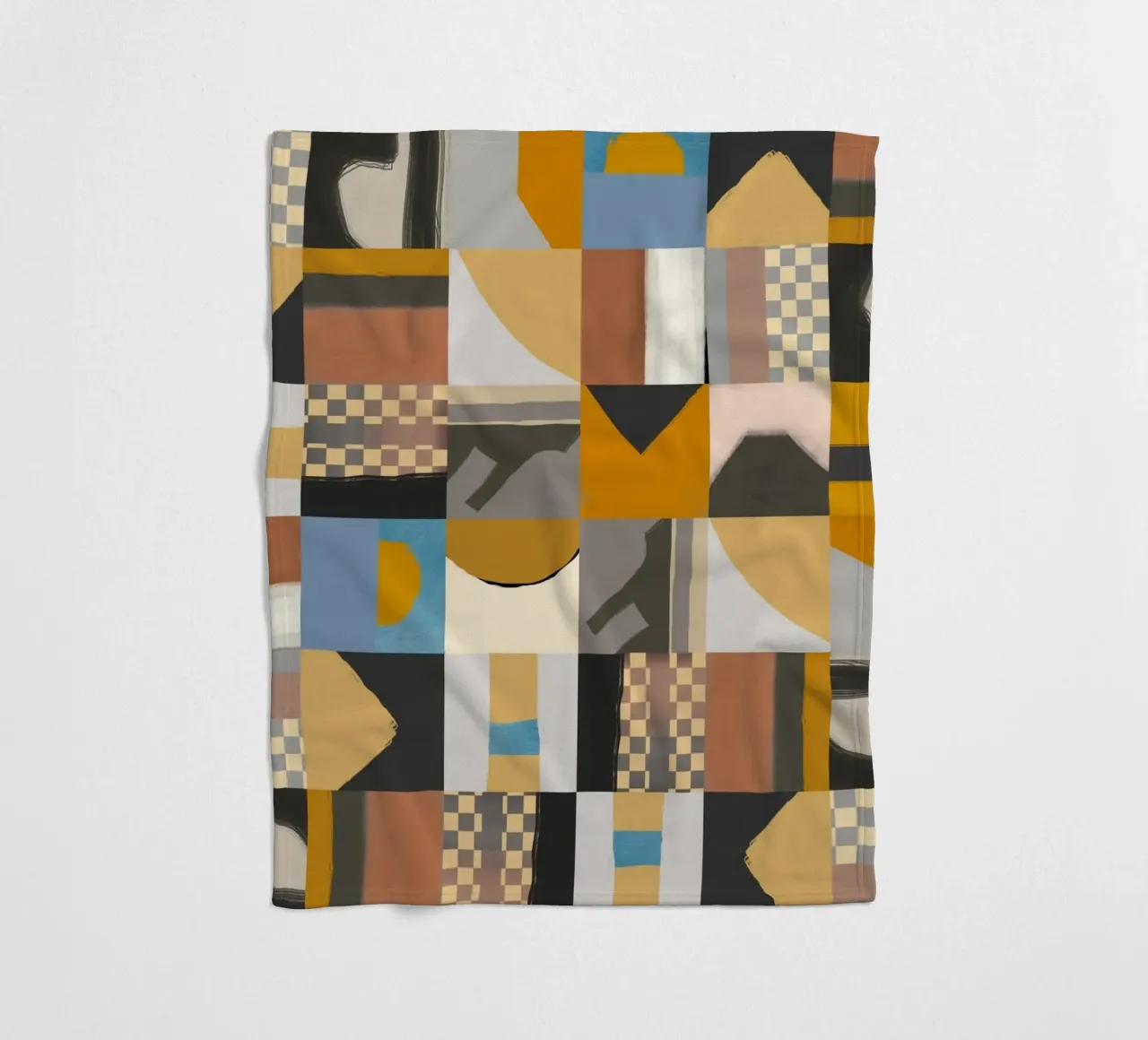 Disegno geometrico a piastrelle 03 coperta in pile da Little Dean