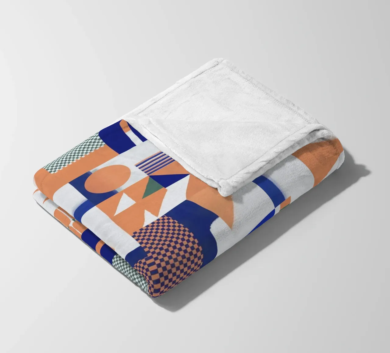 Disegno geometrico a piastrelle 04 coperta in pile da Little Dean