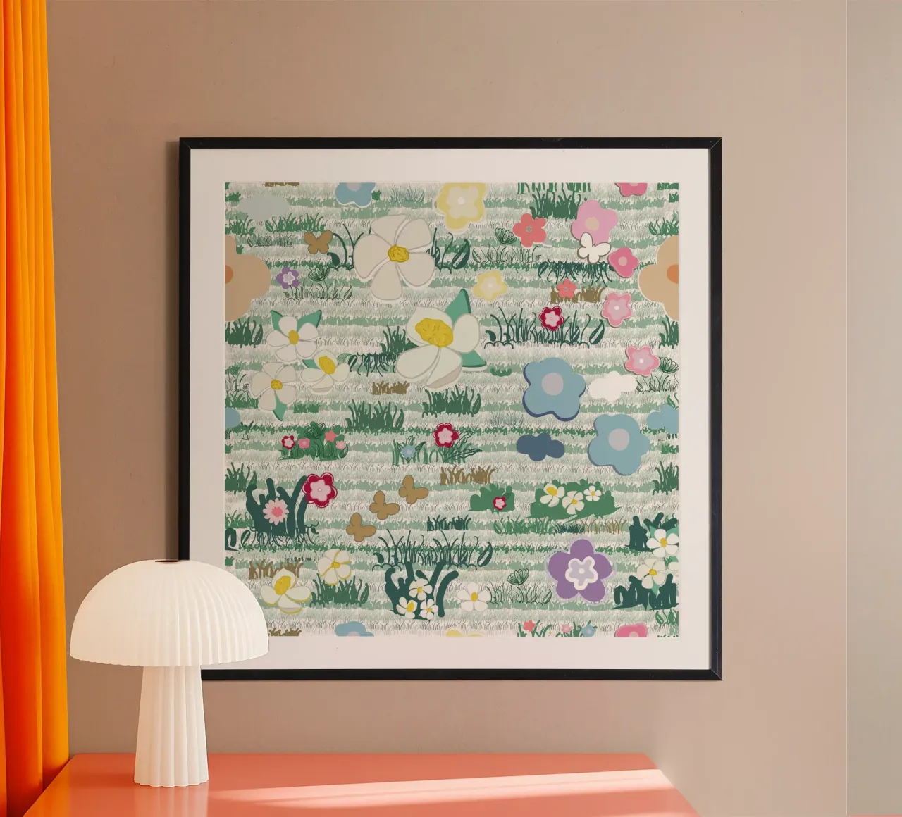Mignon motif fleuri et désordonné hahnemühle de gulsengunel