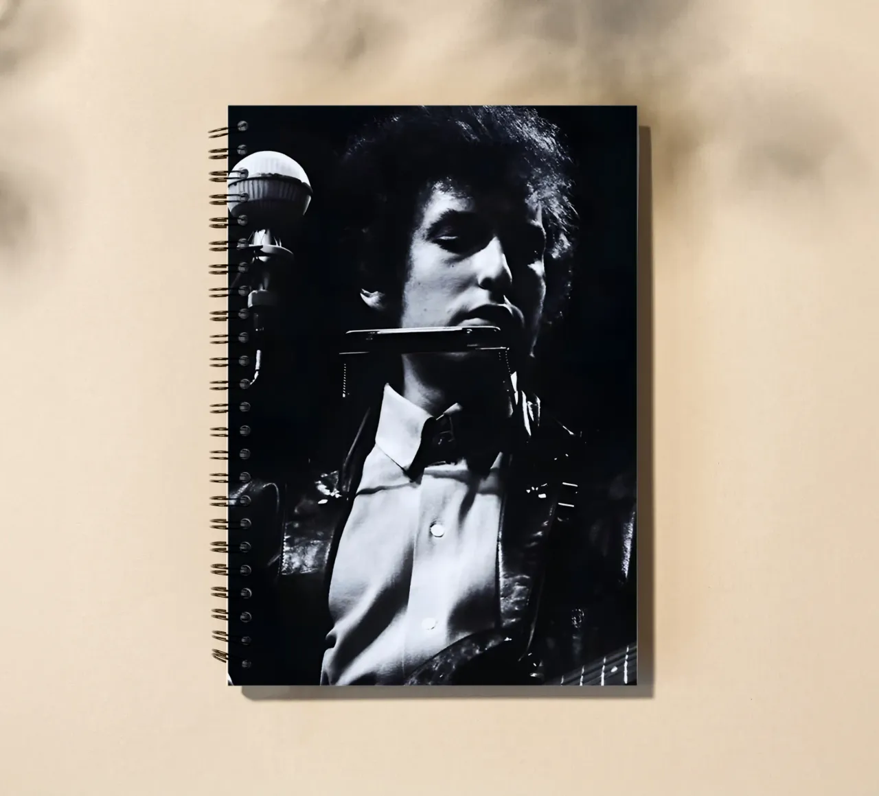 Bob Dylan spiral notebook by Low poly art