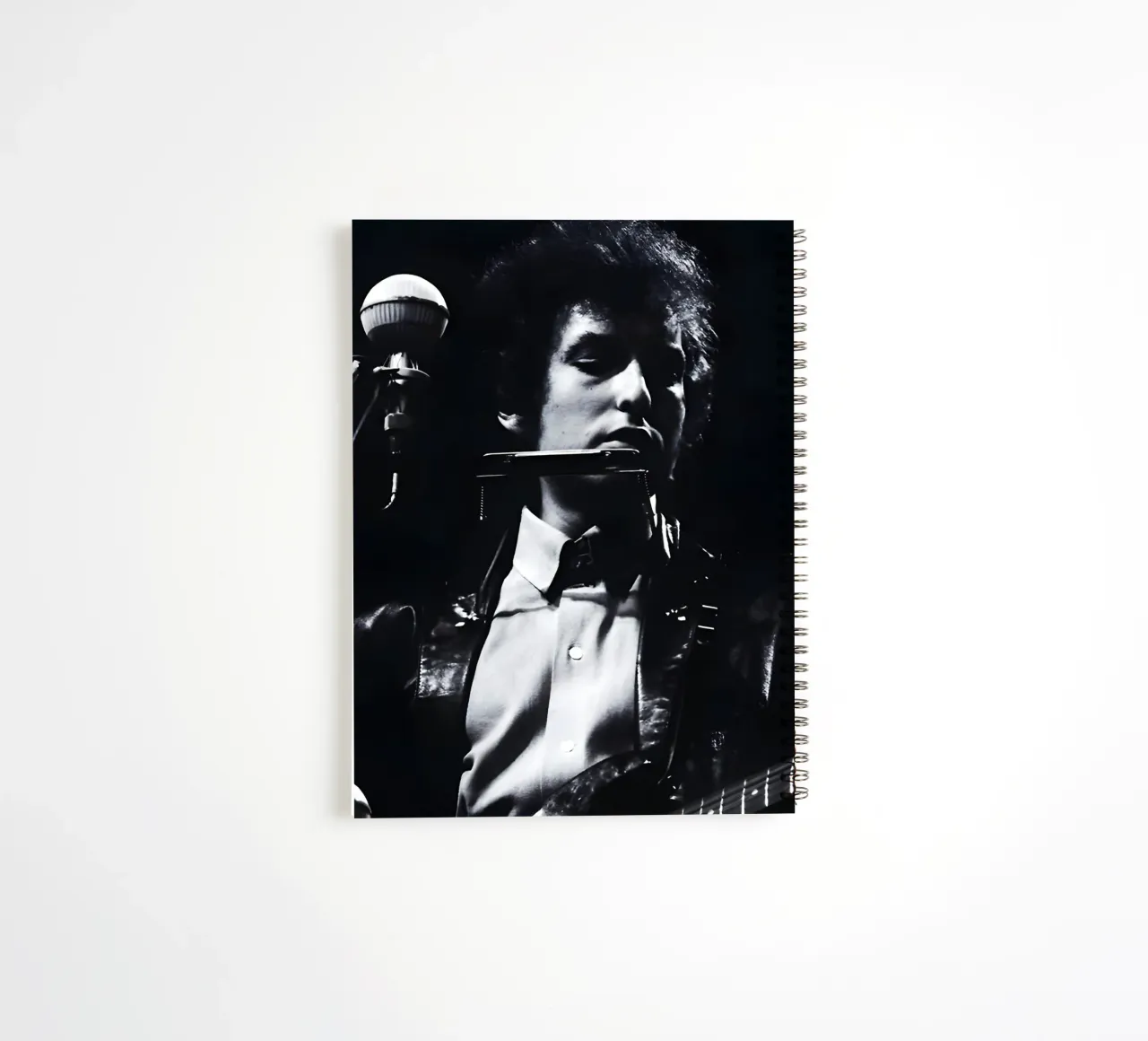 Bob Dylan spiral notebook by Low poly art