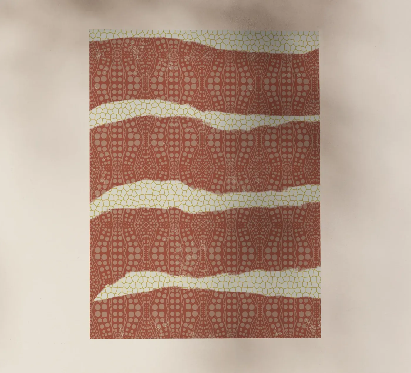 Carta patterned pellicola backlit da Little Dean