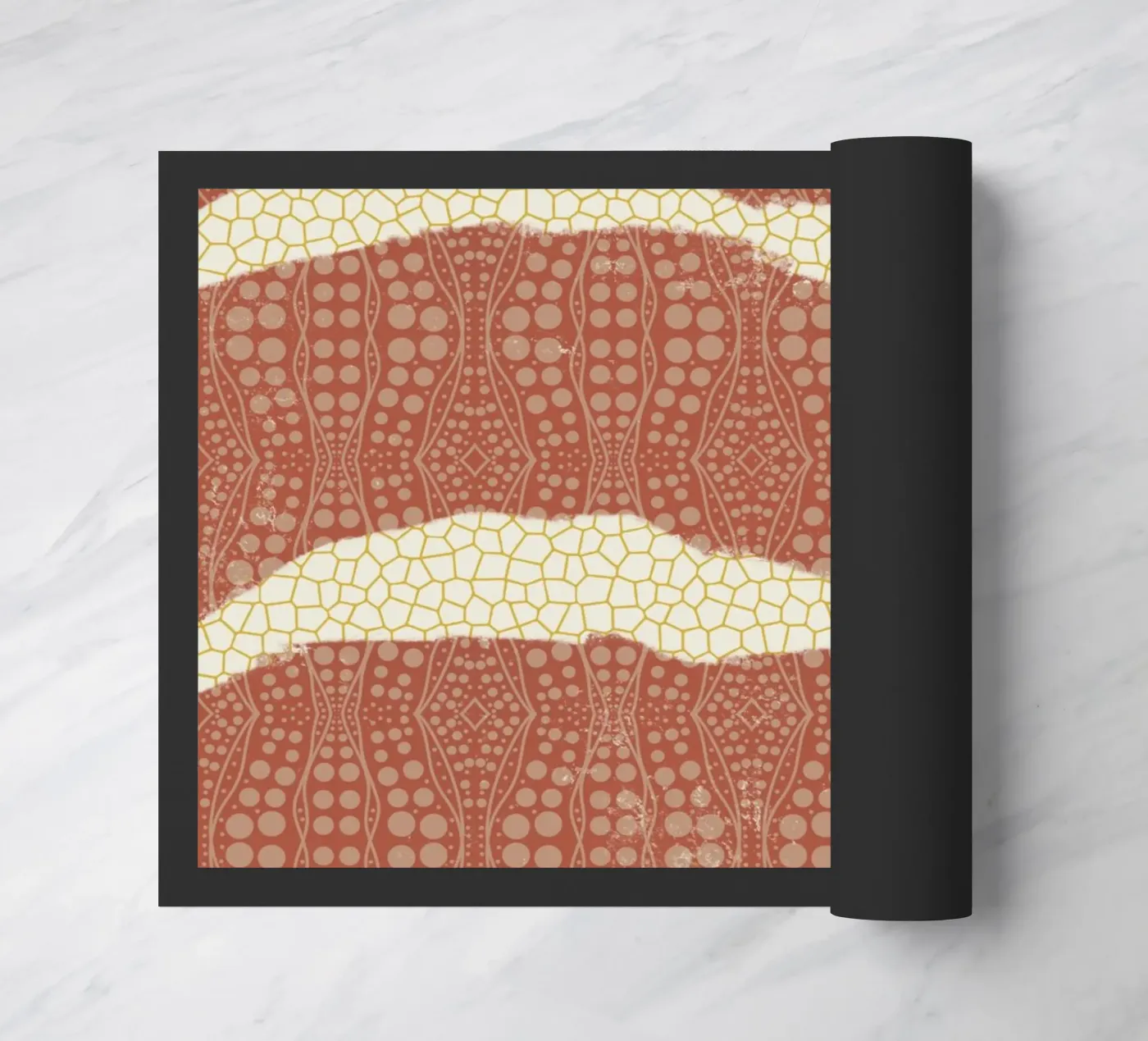 Papier met patroon deurmat van Little Dean