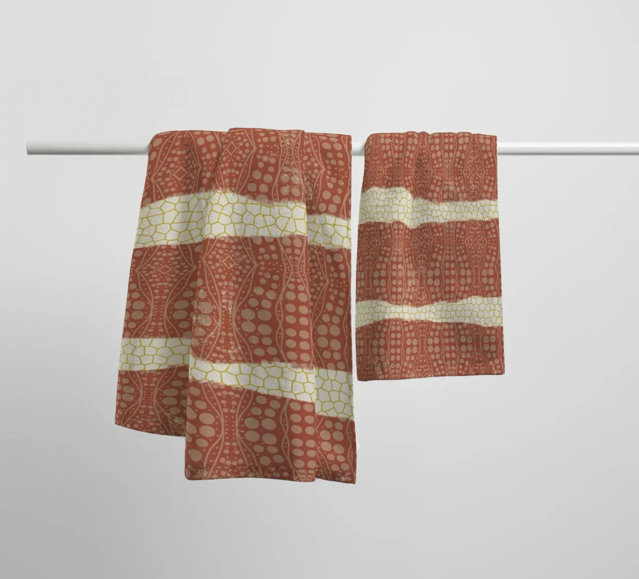 Carta patterned asciugamano da bagno da Little Dean