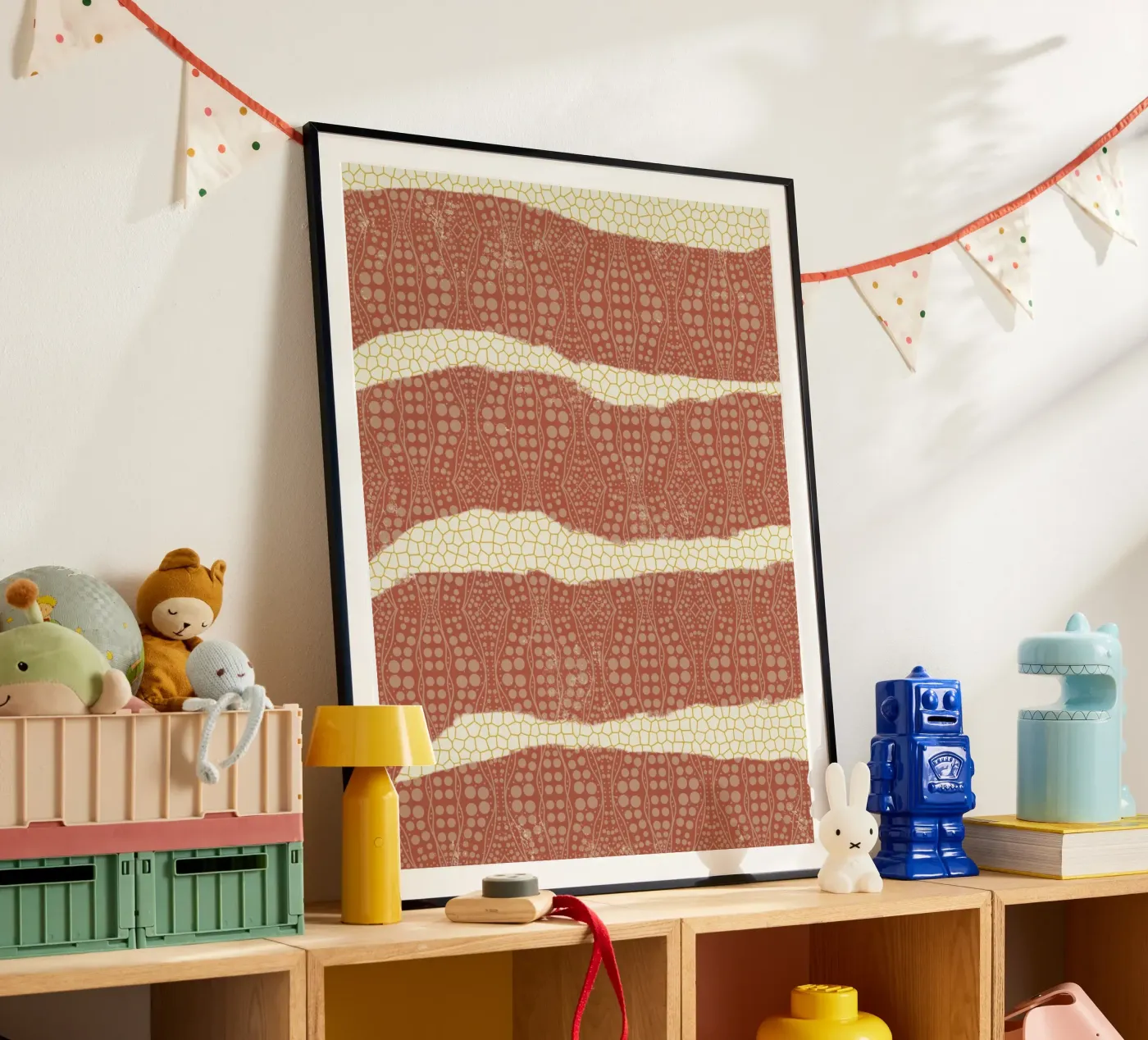 Patterned paper poster by Little Dean
