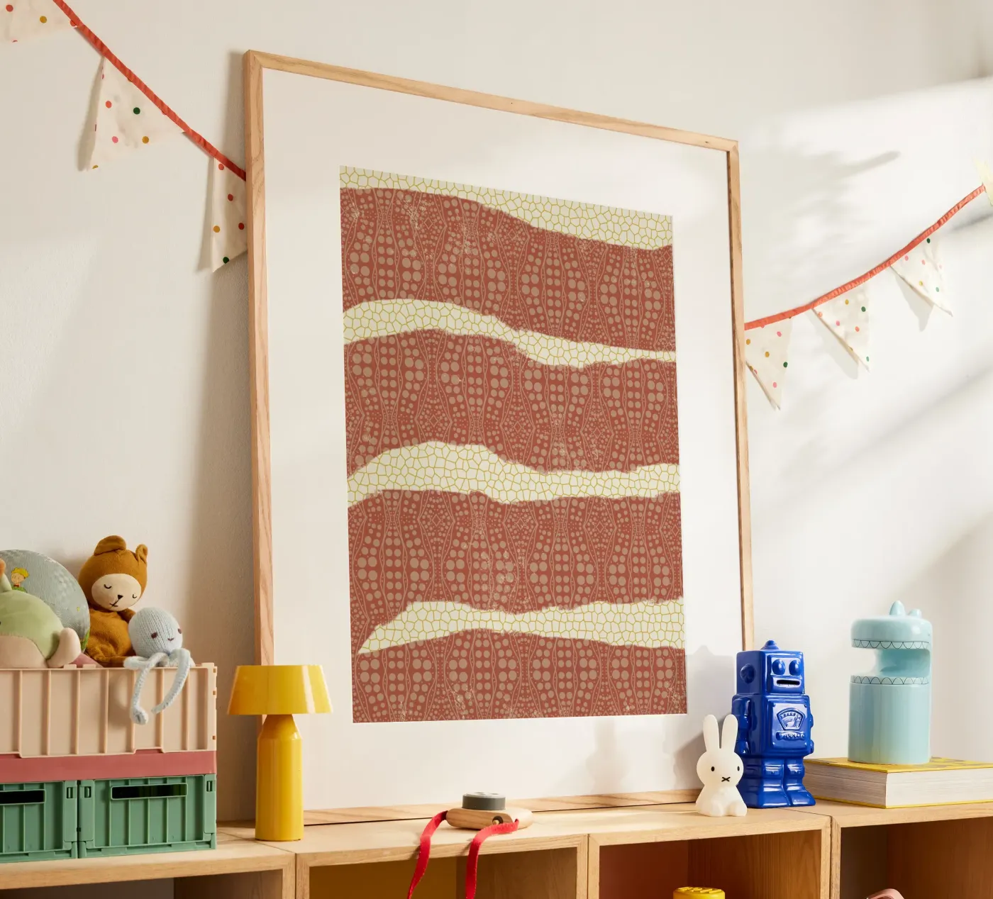Patterned paper poster by Little Dean