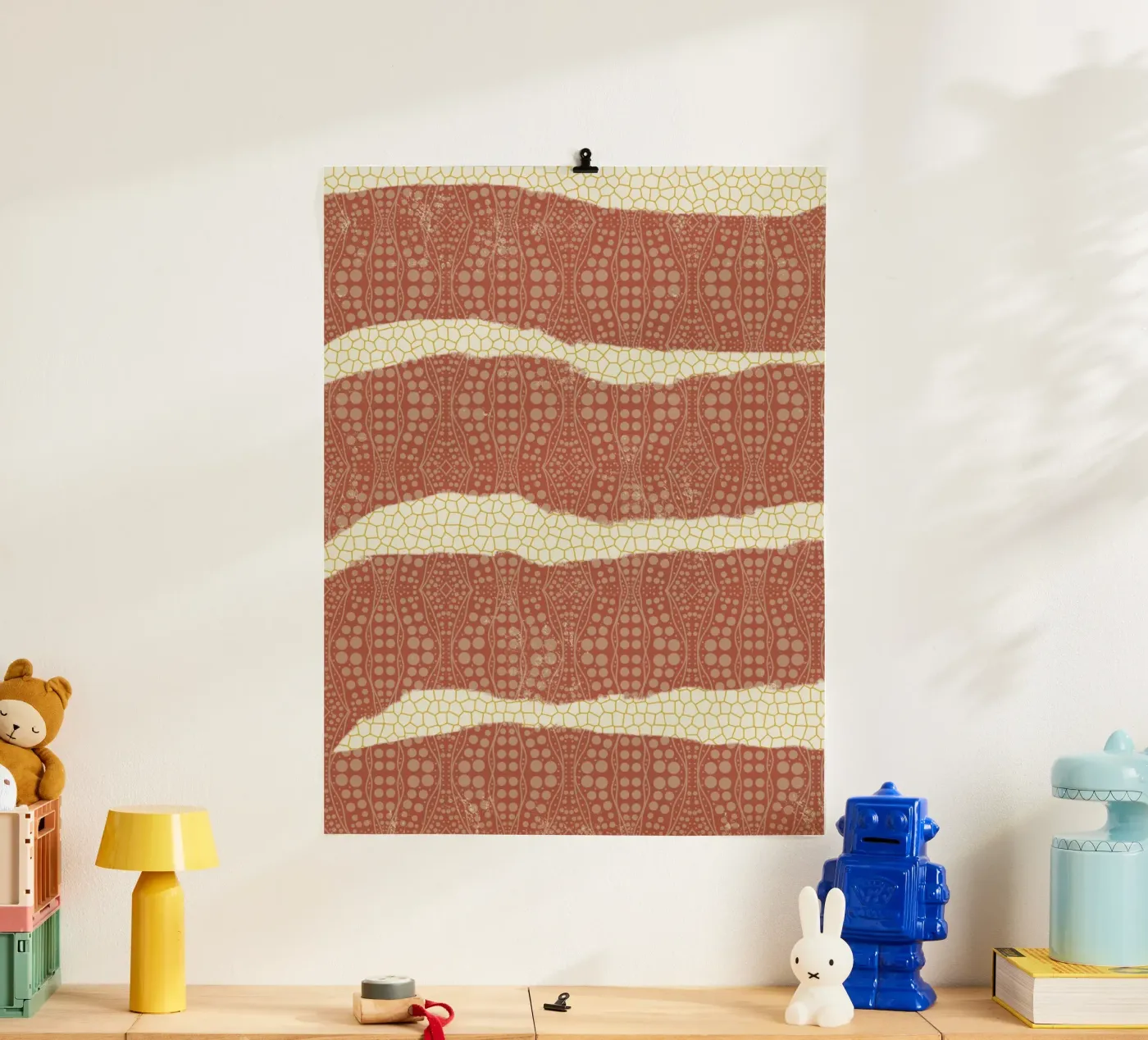 Patterned paper poster by Little Dean