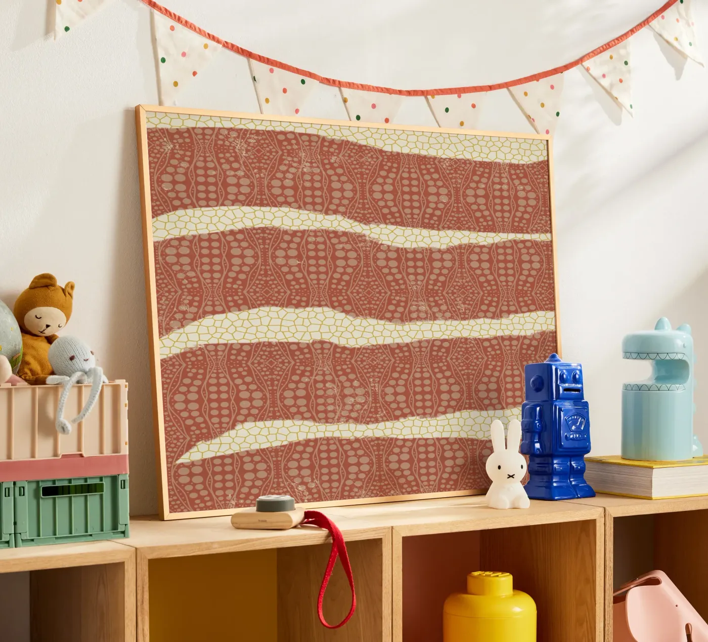 Patterned paper poster by Little Dean