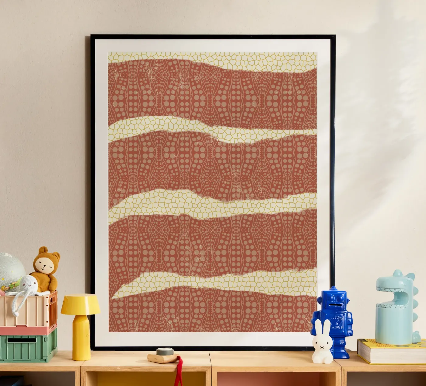 Patterned paper poster by Little Dean
