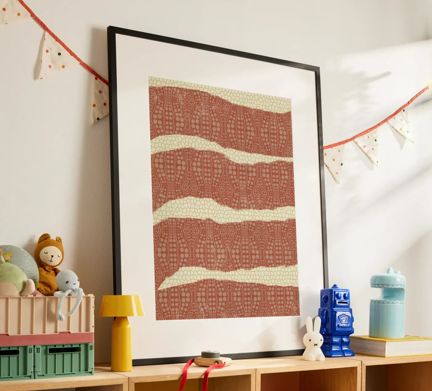 Patterned paper poster by Little Dean