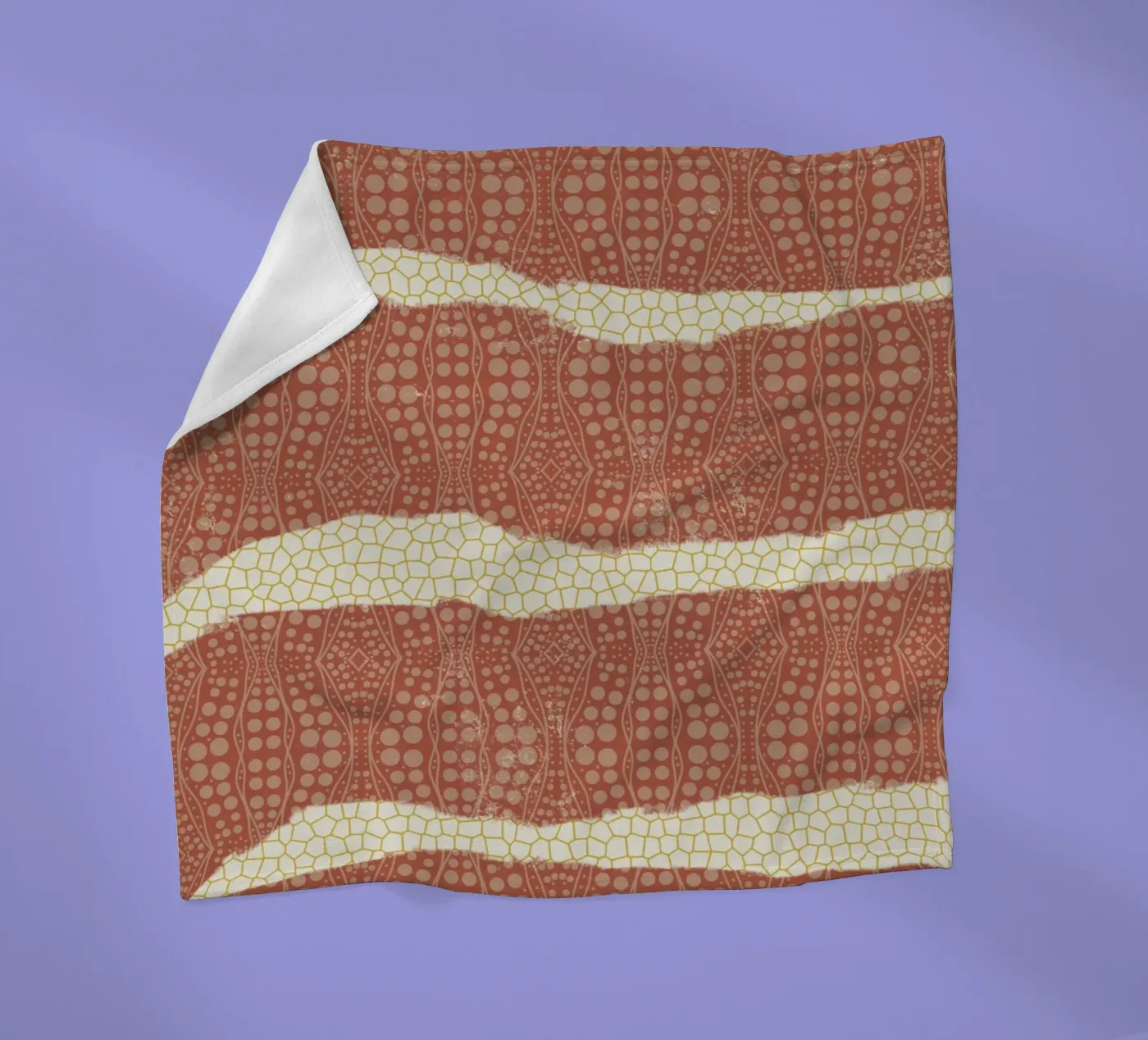 Papier met patroon fleecedeken van Little Dean