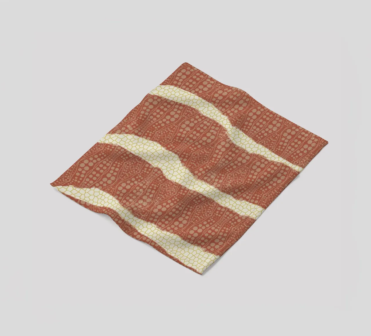 Patterned paper fleece blanket by Little Dean