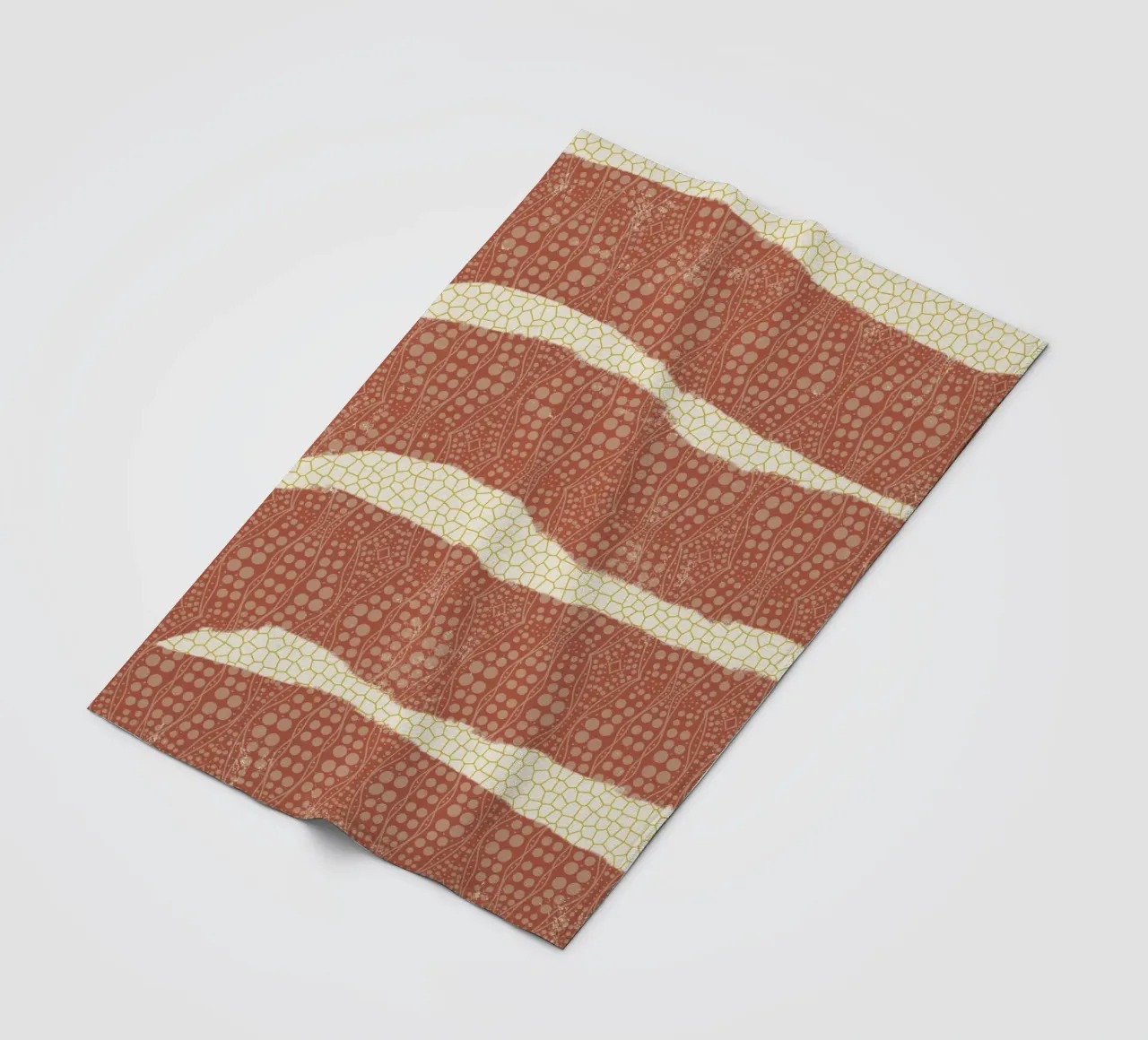 Patterned paper fleece blanket by Little Dean