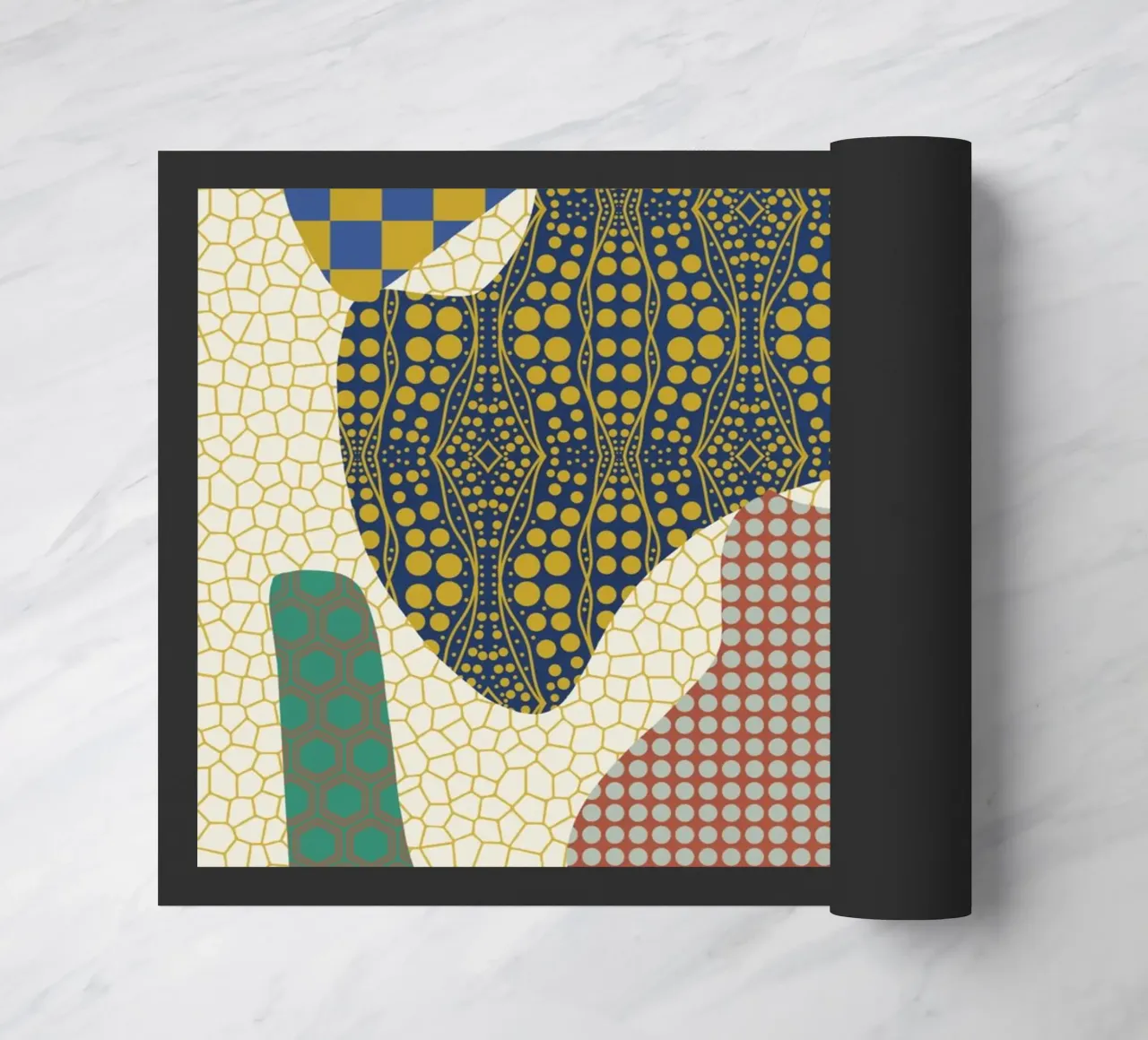 Patterned cut out doormat by Little Dean