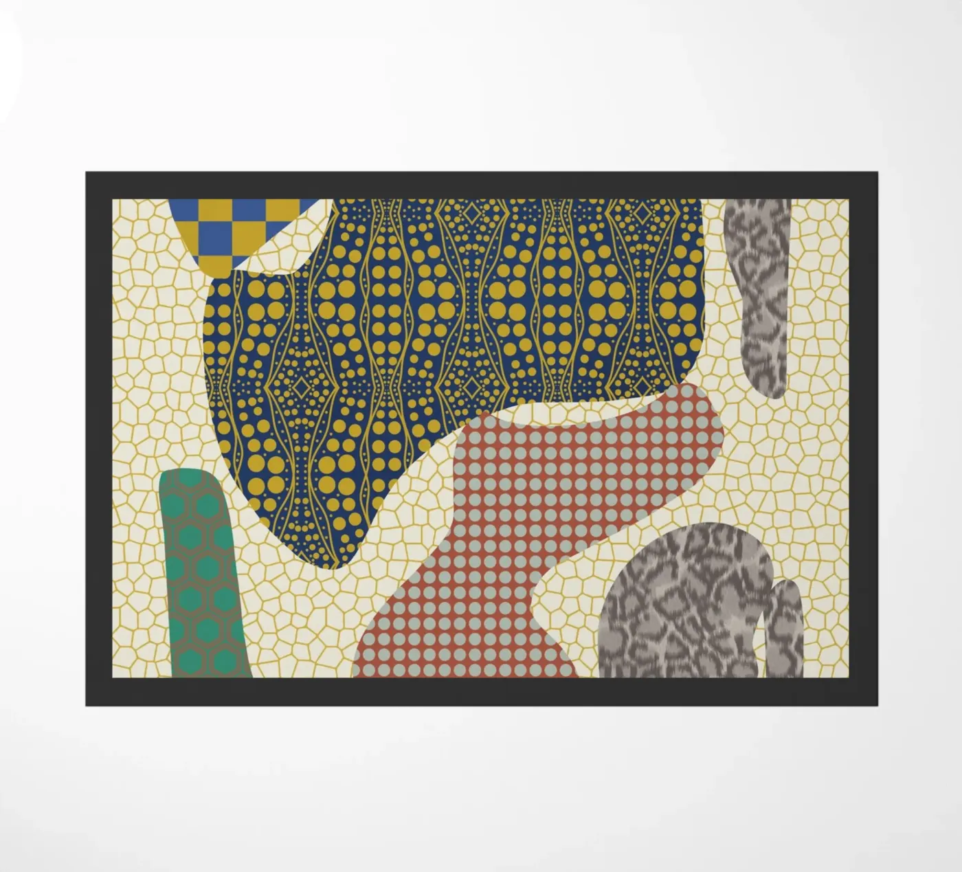 Uitgesneden met patroon deurmat van Little Dean