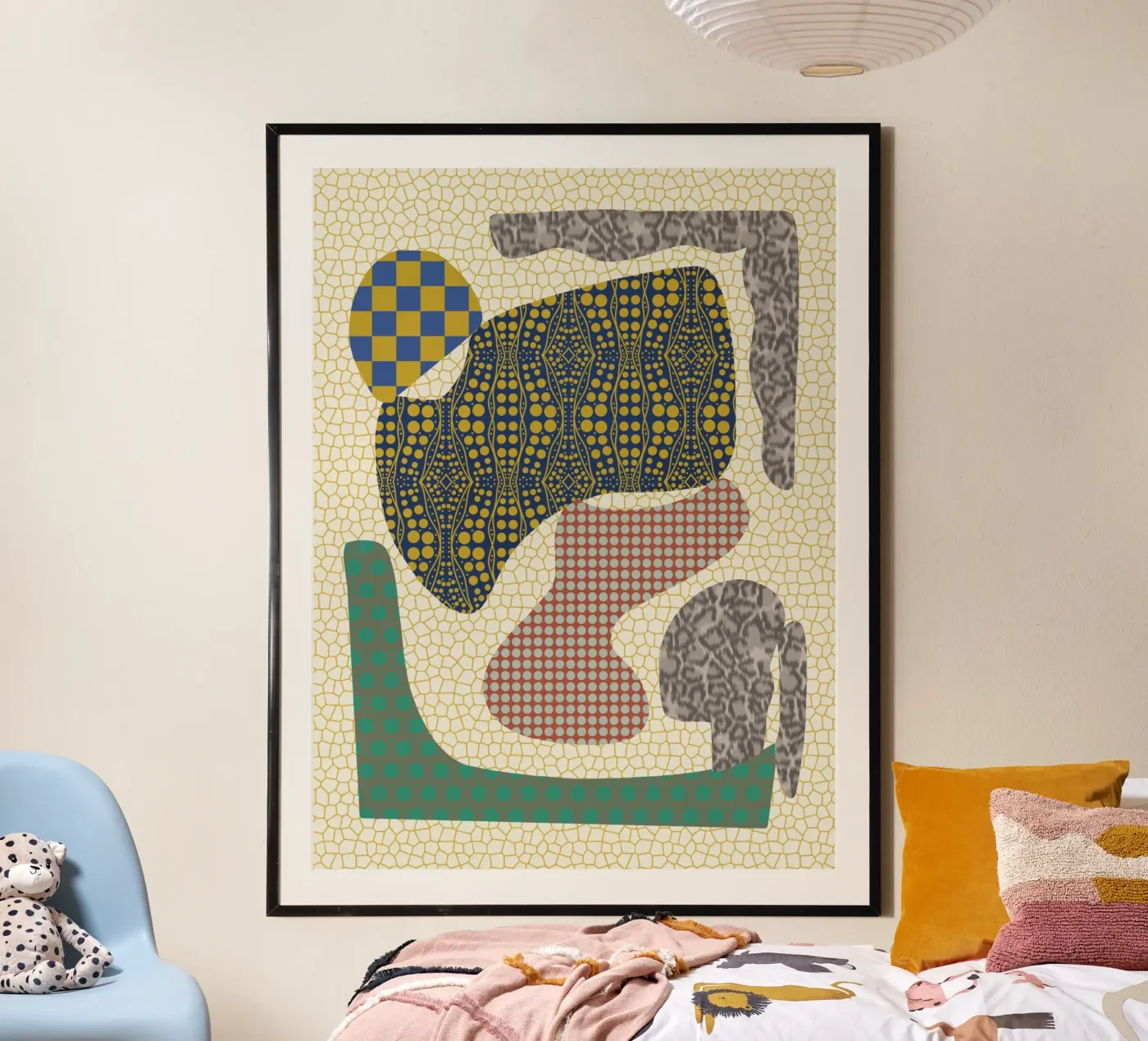 Patterned cut out poster van Little Dean