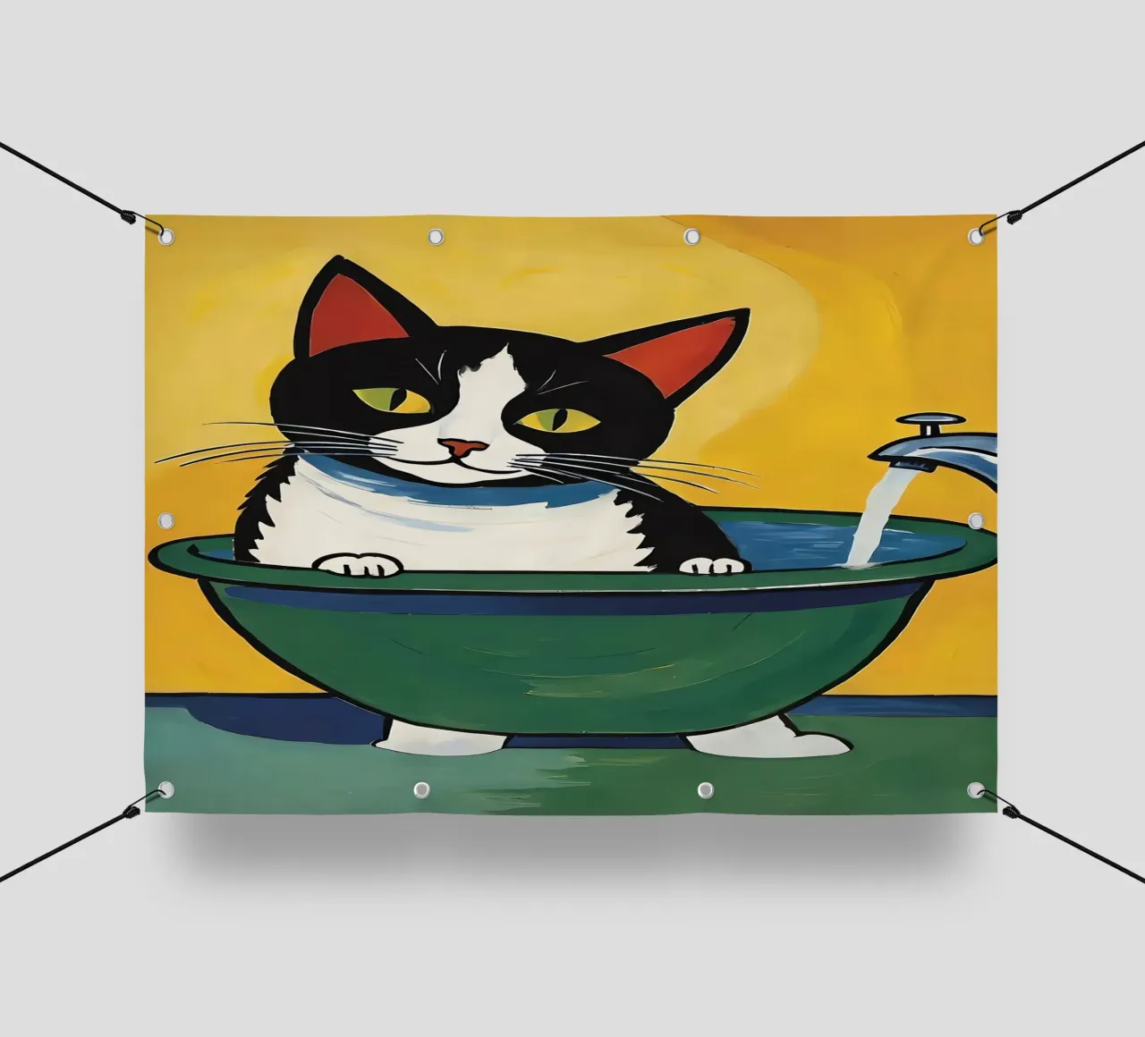 Bagno per gatti carino telo in pvc da Arjun