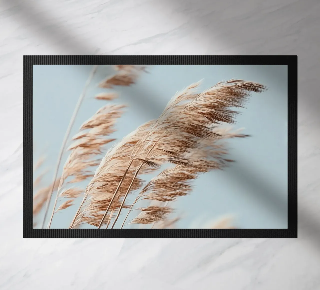 Golden Coastal Grass – Minimalist Pastel Nature Wall Poster zerbino da Vela Luna