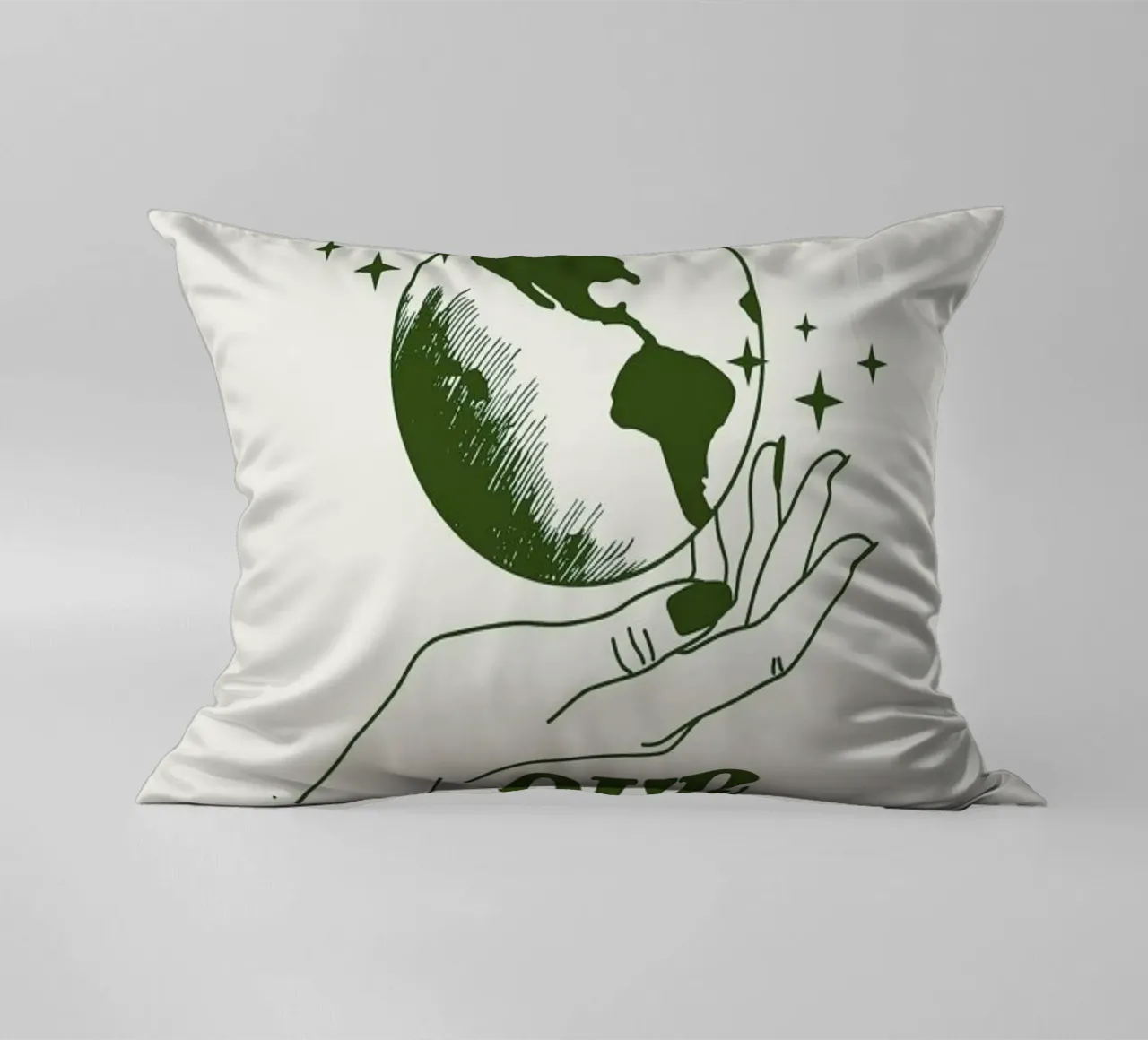 Restore Our Earth decorative cushion by cafelab