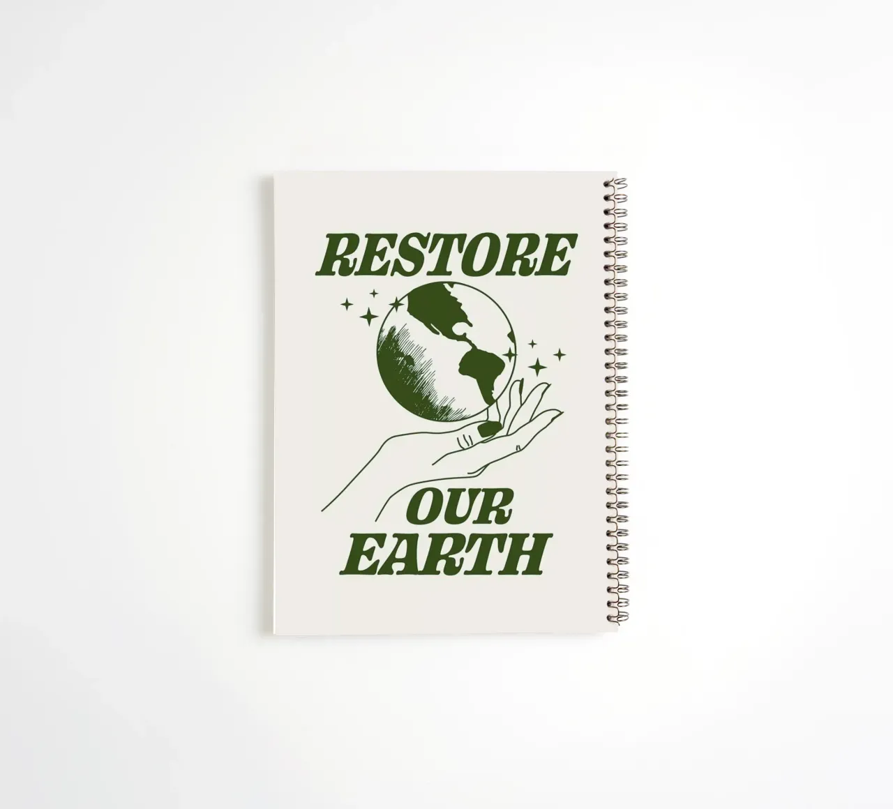 Restore Our Earth spiral notebook by cafelab