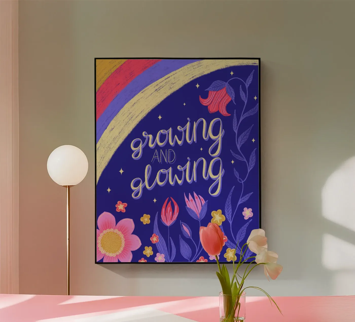 Growing and Glowing Acryl-Glas von nicigabrieldesigns