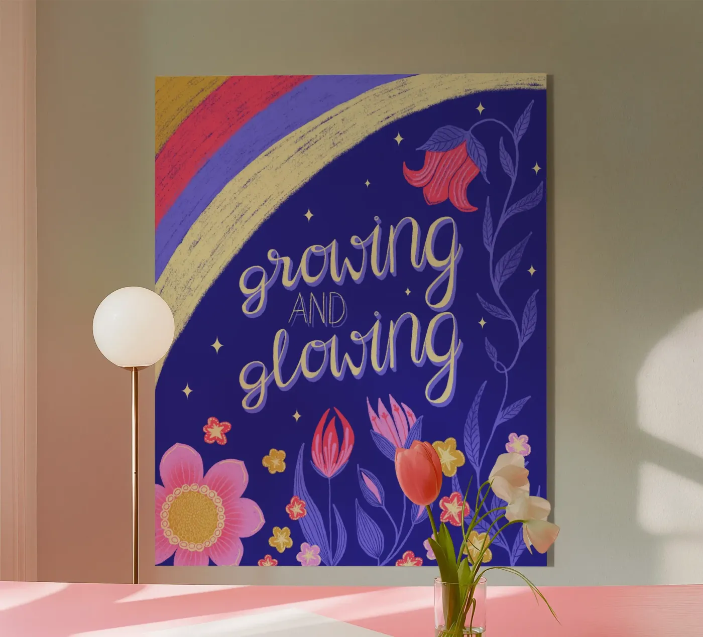 Growing and Glowing Acryl-Glas von nicigabrieldesigns