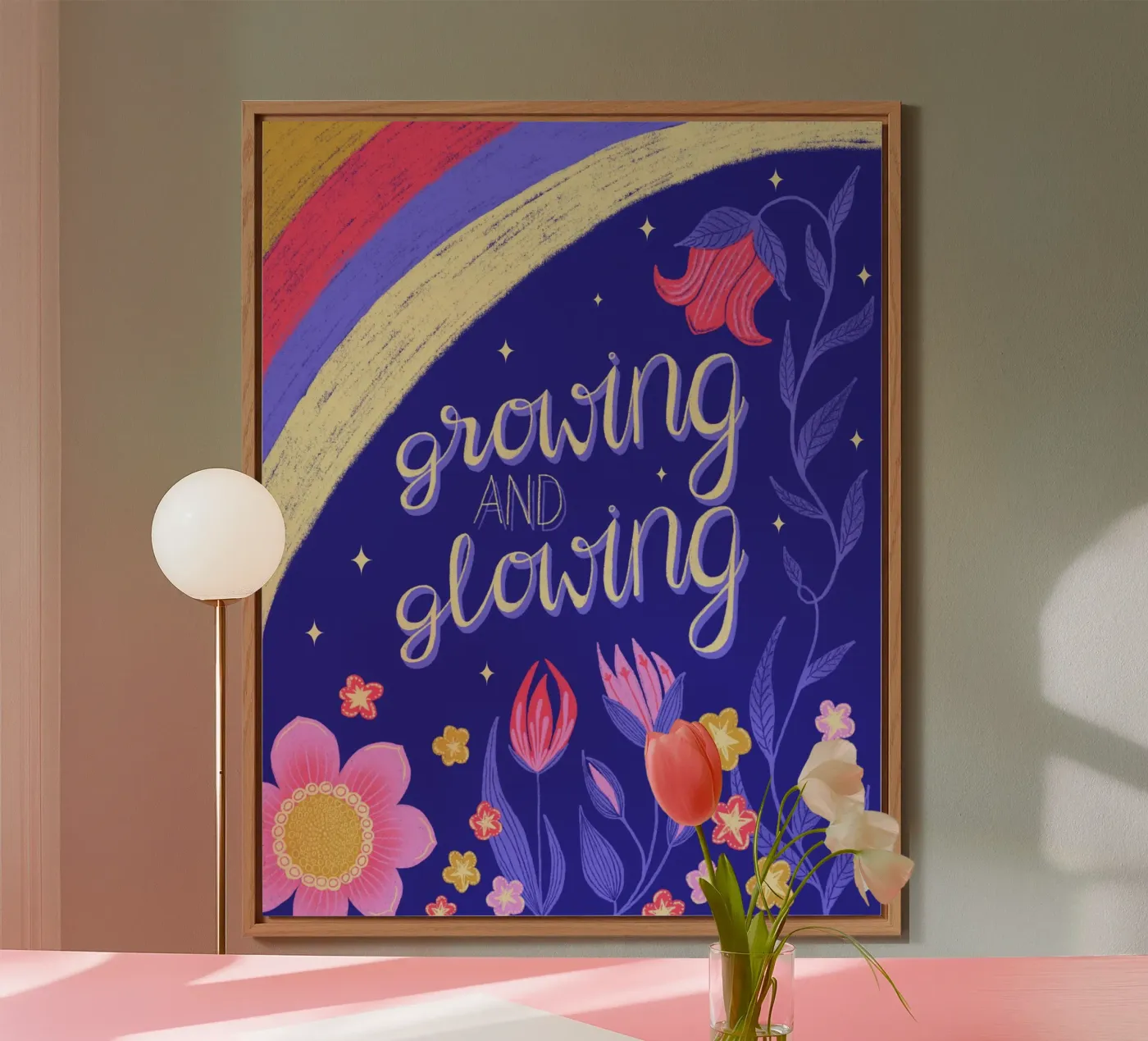 Wachsen und leuchten Alu-Dibond von nicigabrieldesigns