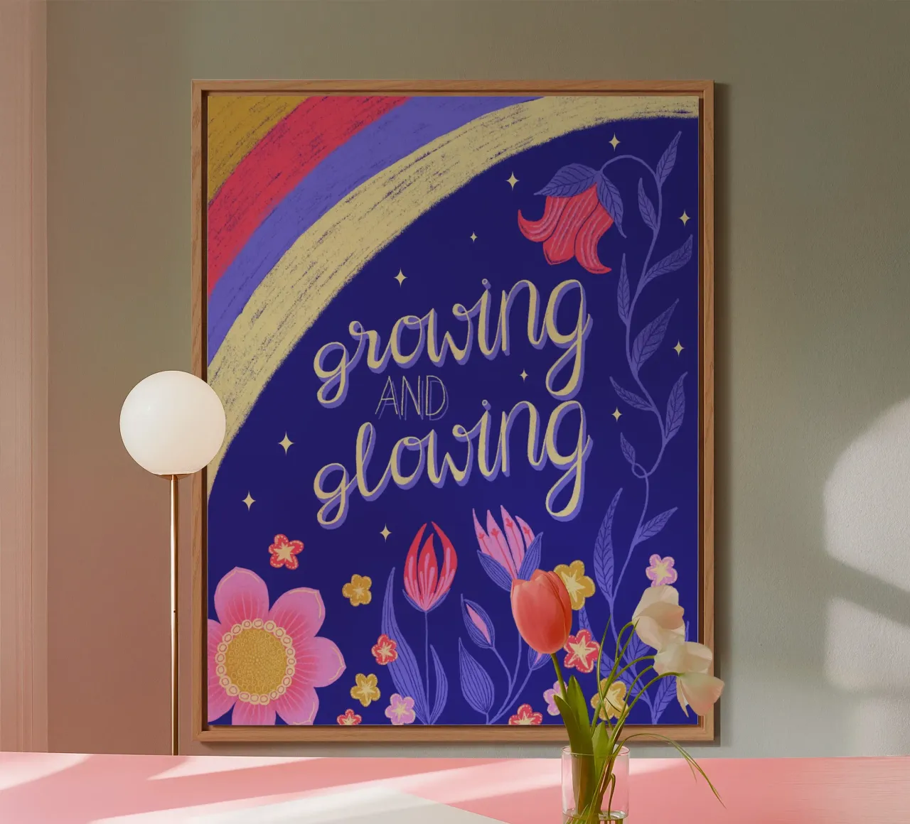 Crescere e risplendere pannello forex da nicigabrieldesigns