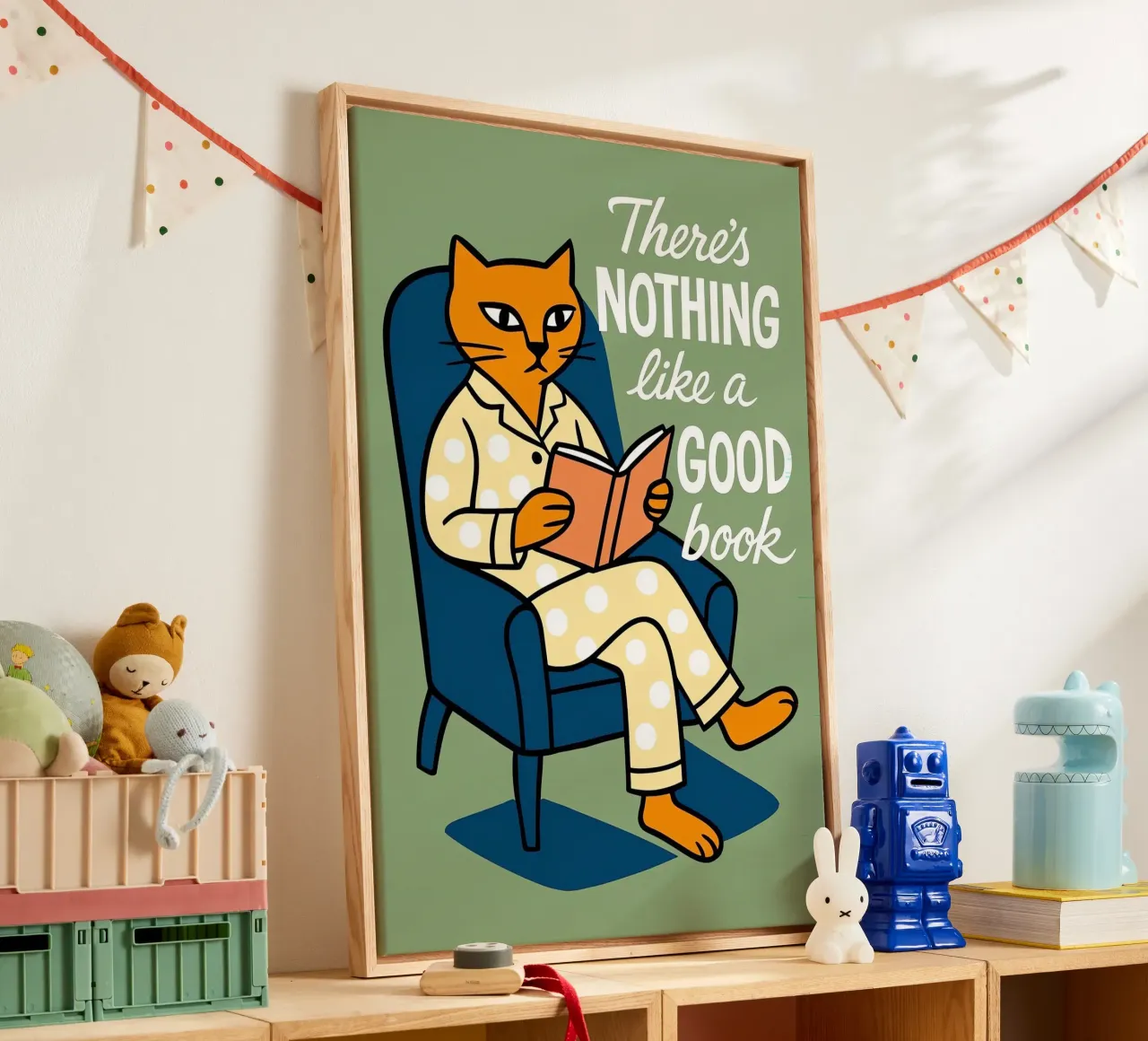 Non c'è niente di meglio di un buon libro tela da Arjun