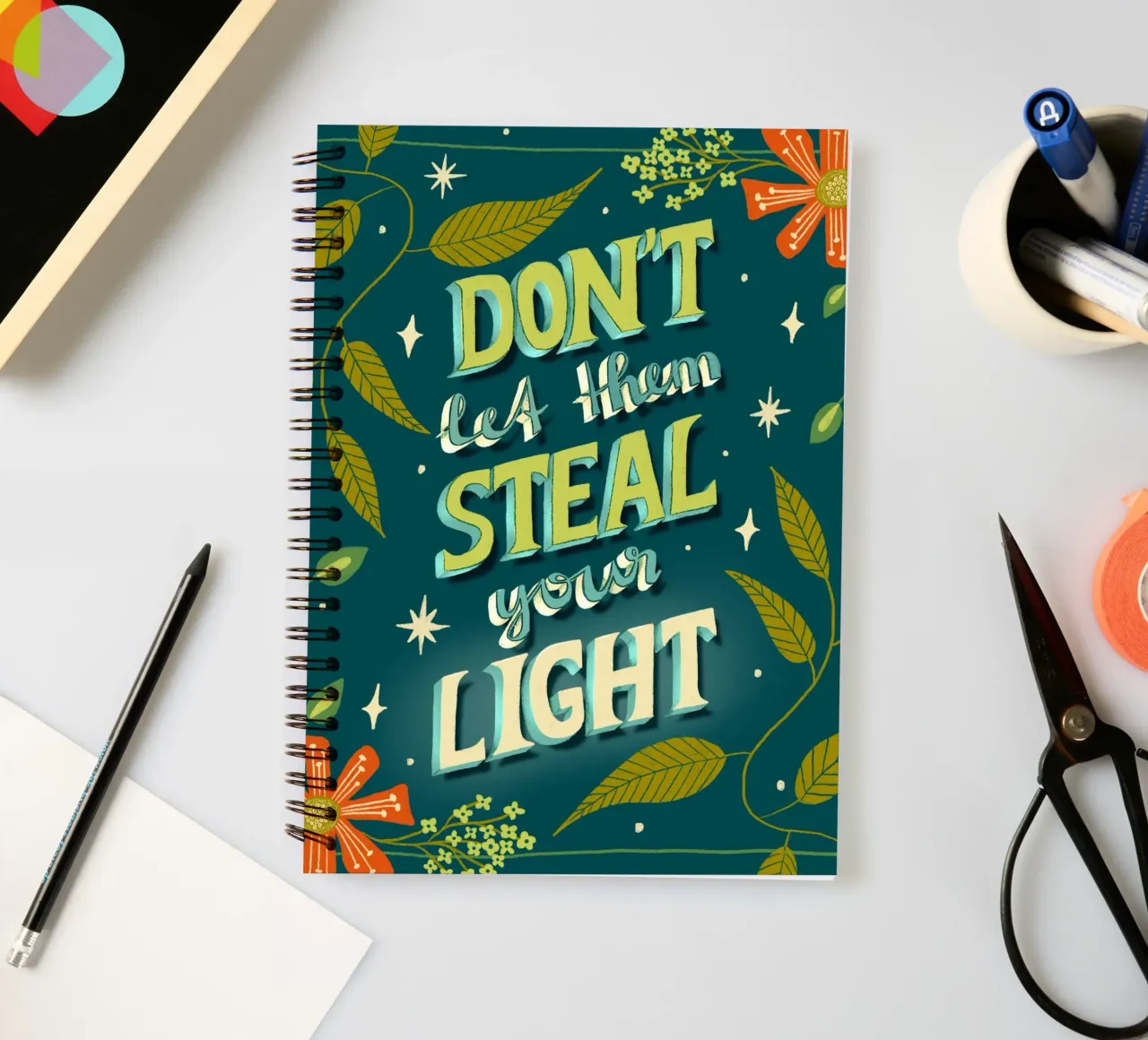 Lass sie nicht dein Licht stehlen Ringbuch von nicigabrieldesigns
