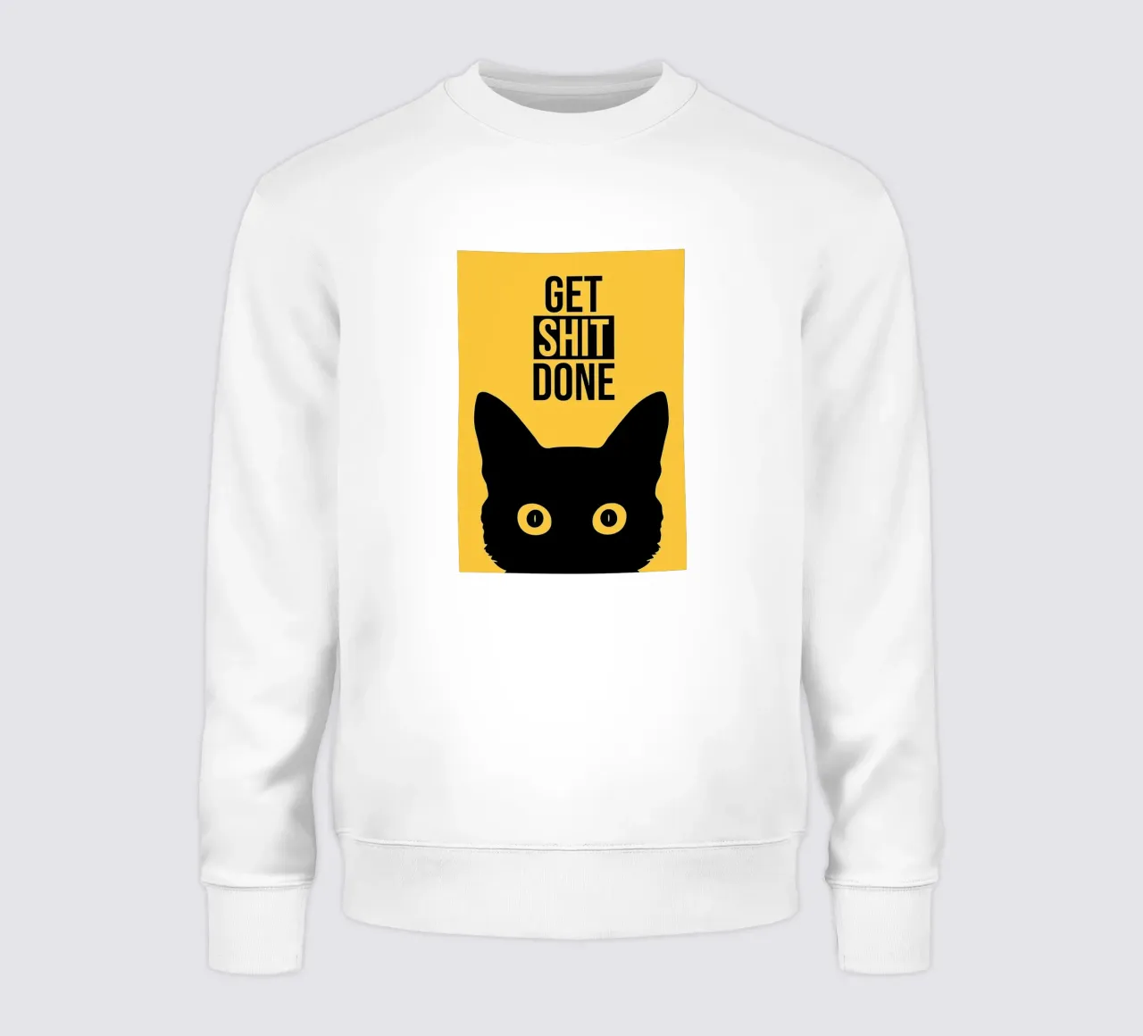 Cat Staring Get Shit Done sudadera de Arjun