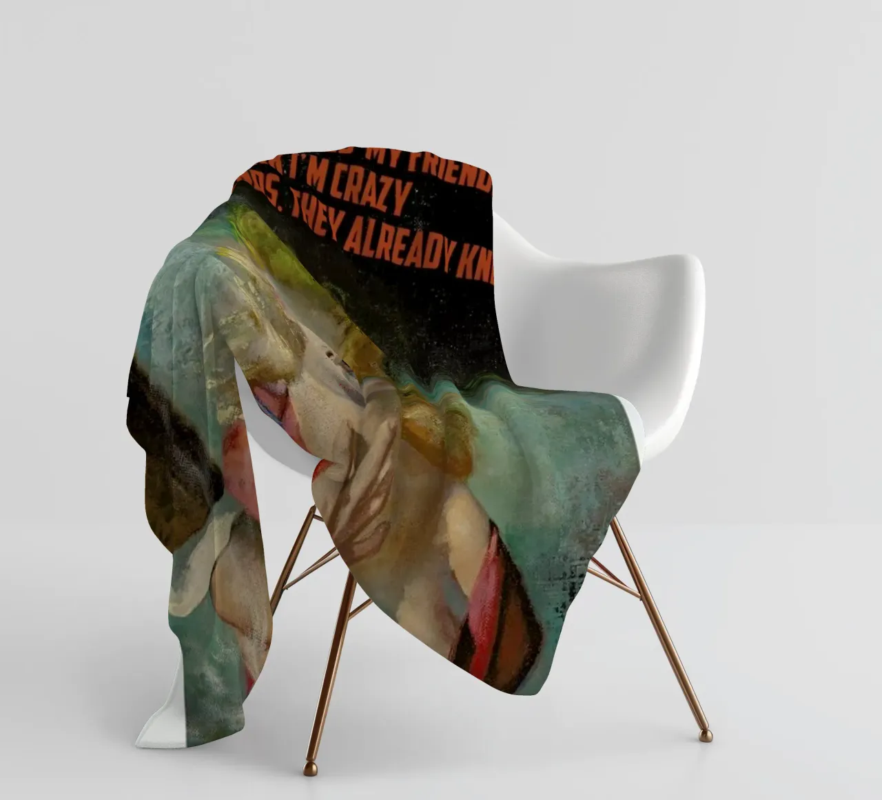 I'm Not Mad You Told fleece blanket by Gallery Print and Art Limited