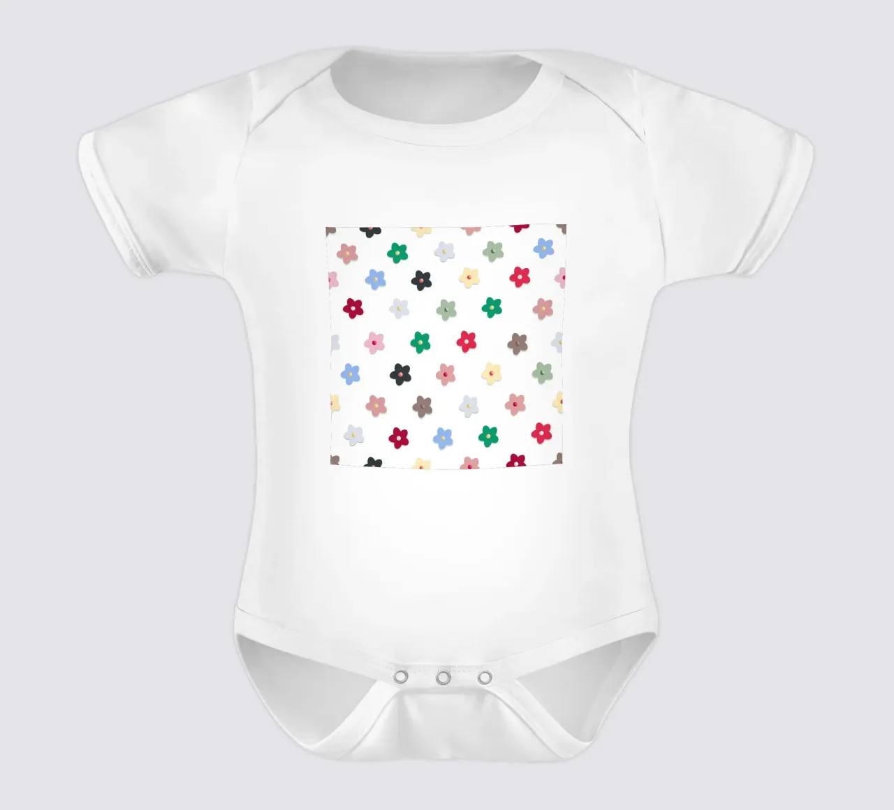 Cute colorato fiori modello Hwall body neonato maniche corte da gulsengunel