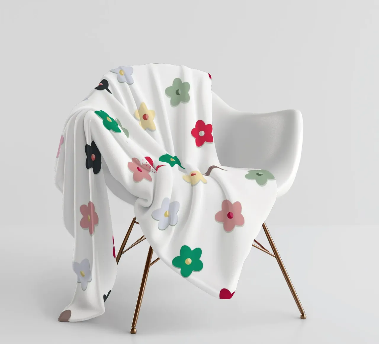 Cute colorato fiori modello Hwall coperta in pile da gulsengunel