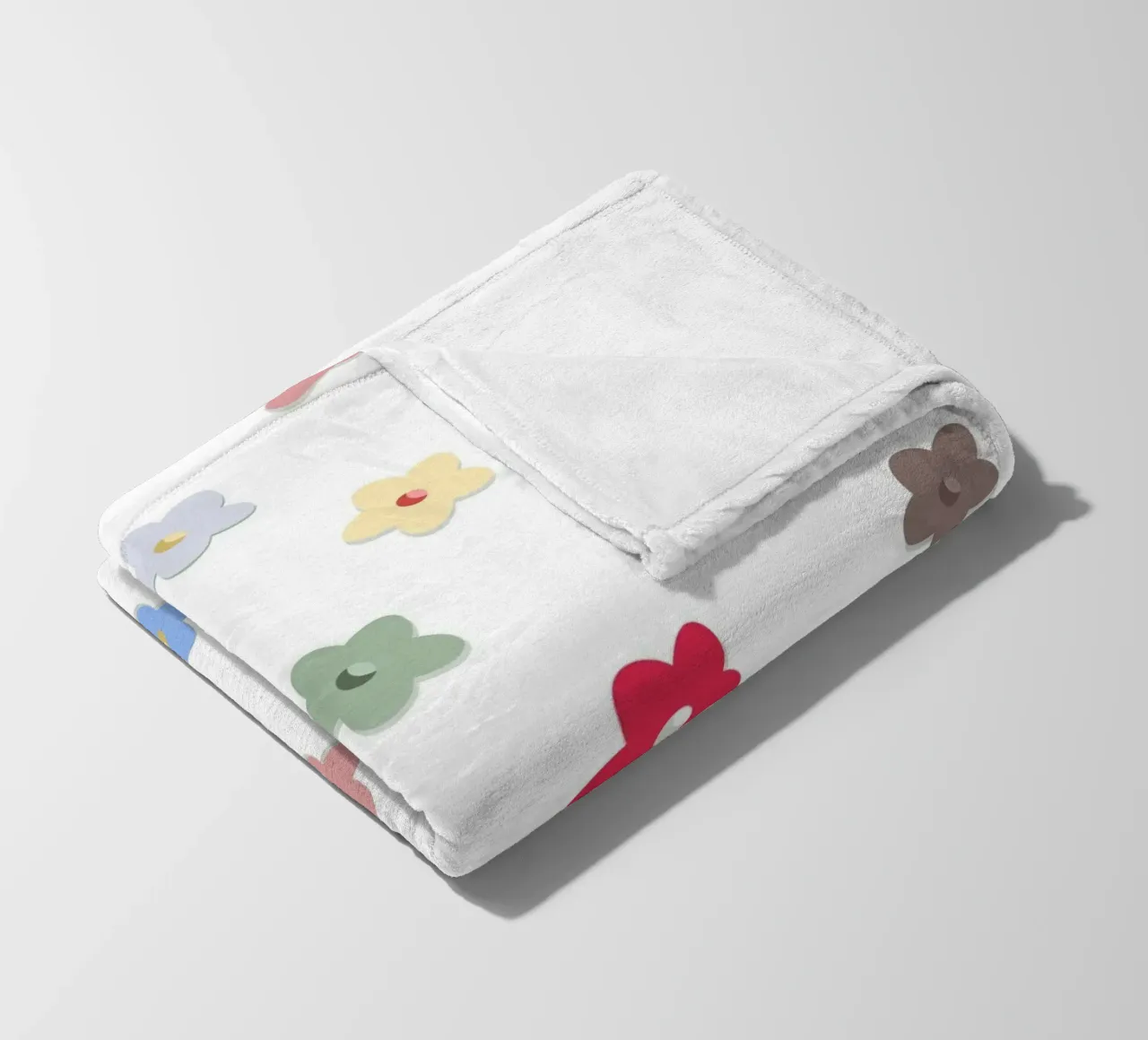 Cute colorato fiori modello Hwall coperta in pile da gulsengunel