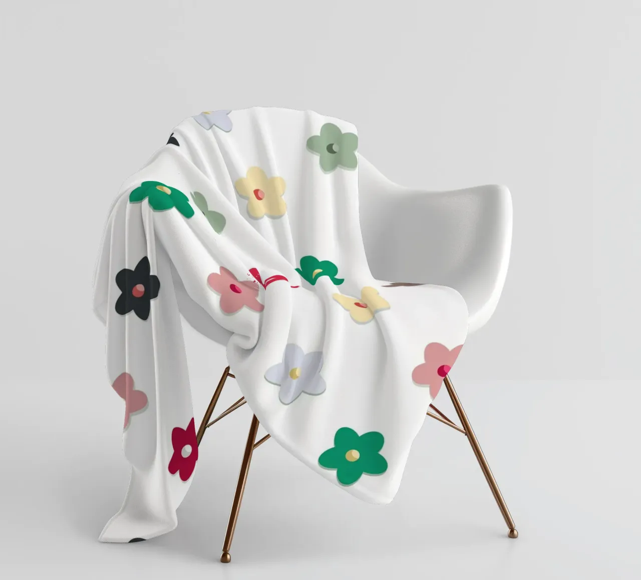 Cute colorato fiori modello Hwall coperta in pile da gulsengunel