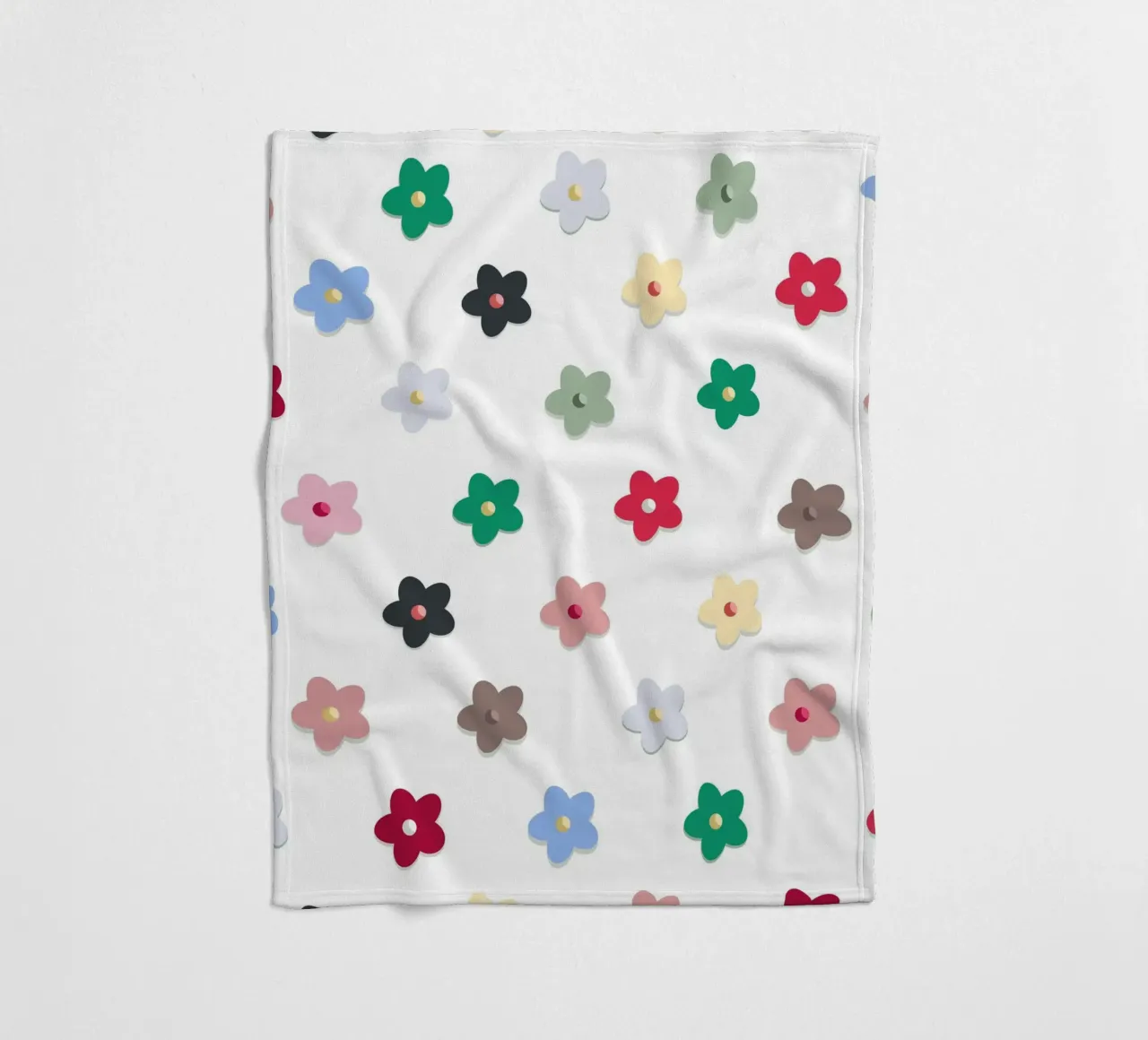 Cute colorato fiori modello Hwall coperta in pile da gulsengunel