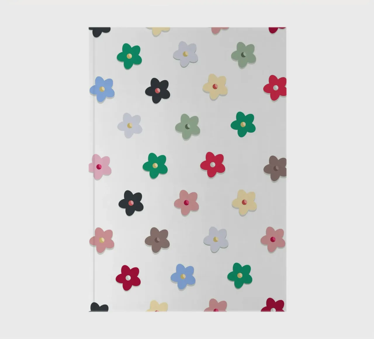 Mignon motif de fleurs colorées Hwall carnet de notes de gulsengunel