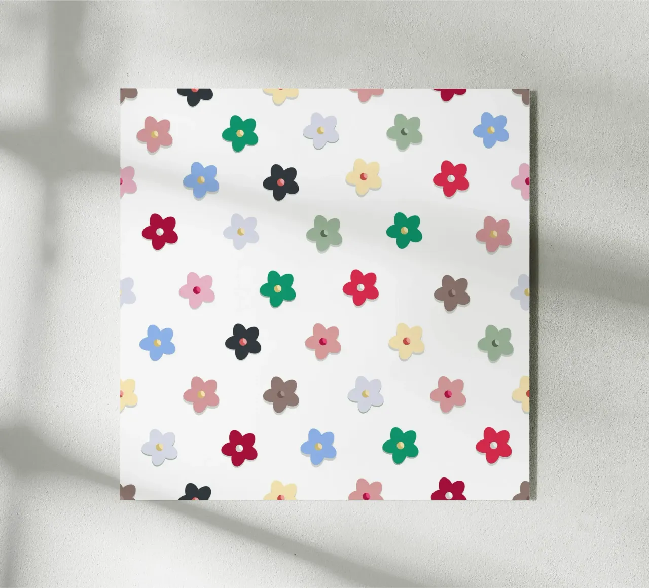 Cute colorato fiori modello Hwall plexiglass da gulsengunel