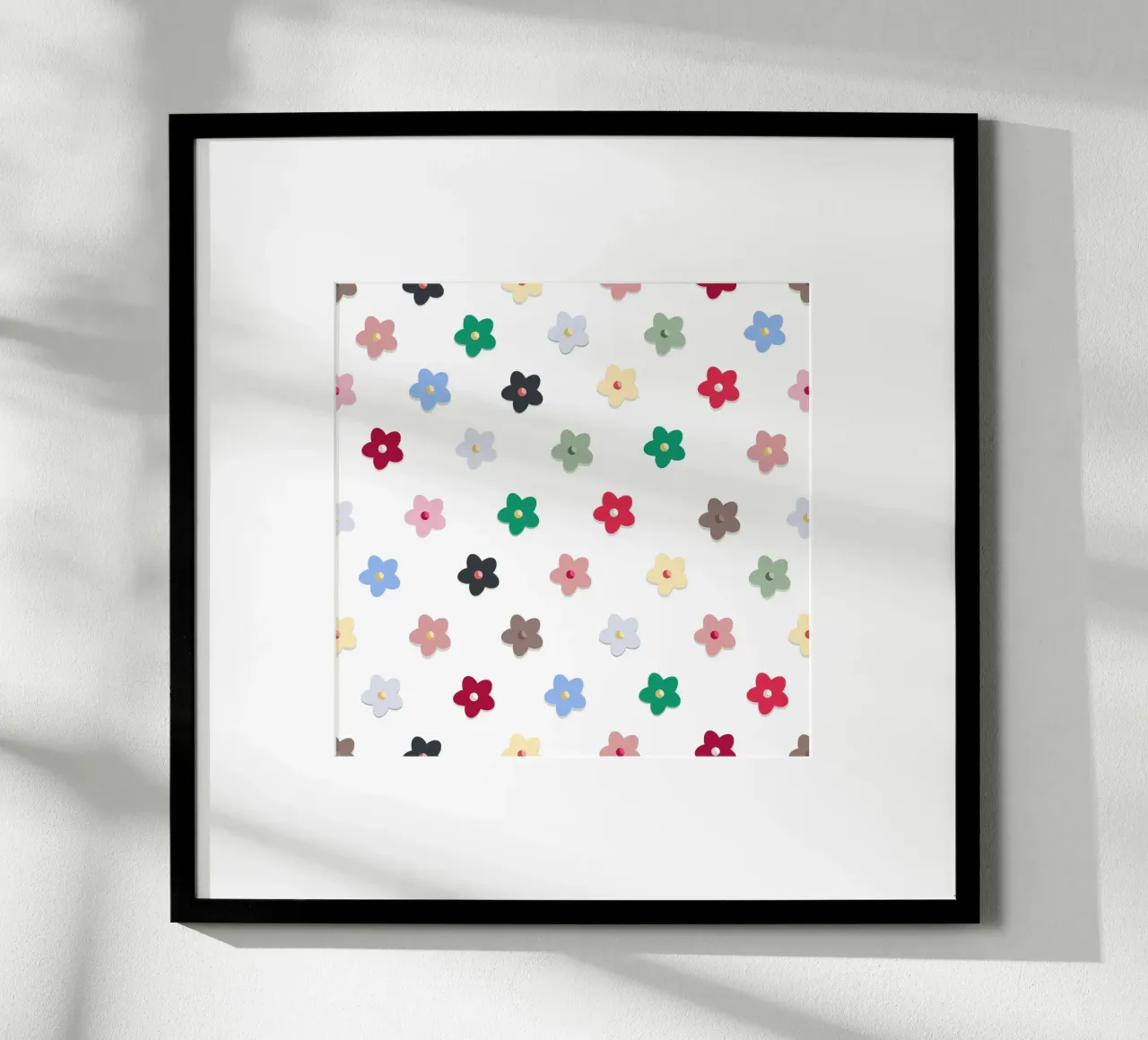 Cute colorato fiori modello Hwall carta hahnemühle da gulsengunel