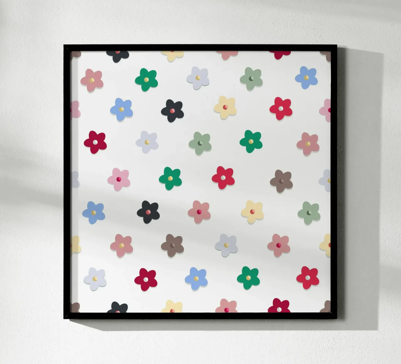 Cute colorato fiori modello Hwall carta hahnemühle da gulsengunel