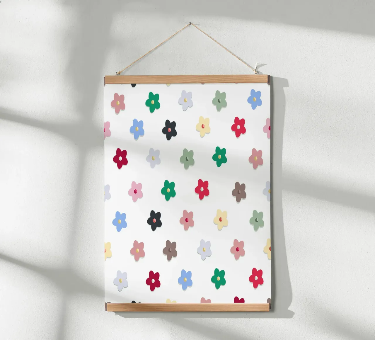 Cute colorato fiori modello Hwall carta hahnemühle da gulsengunel