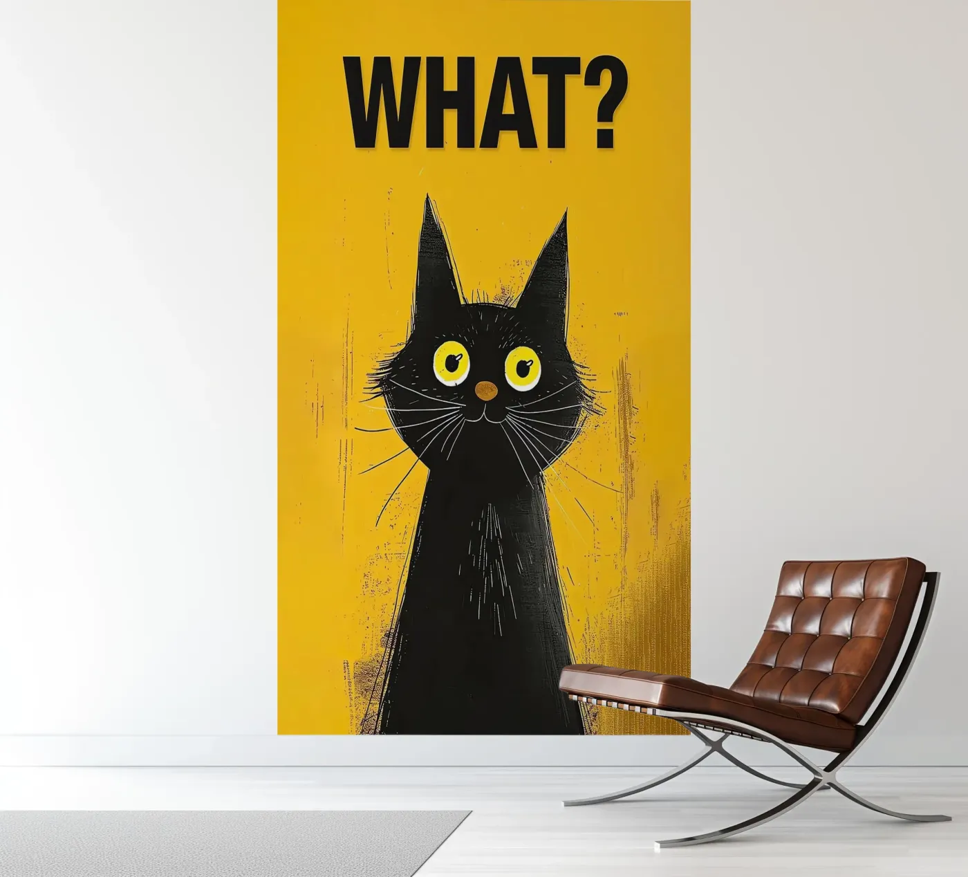 Verwarde Kitty fotobehang van Arjun