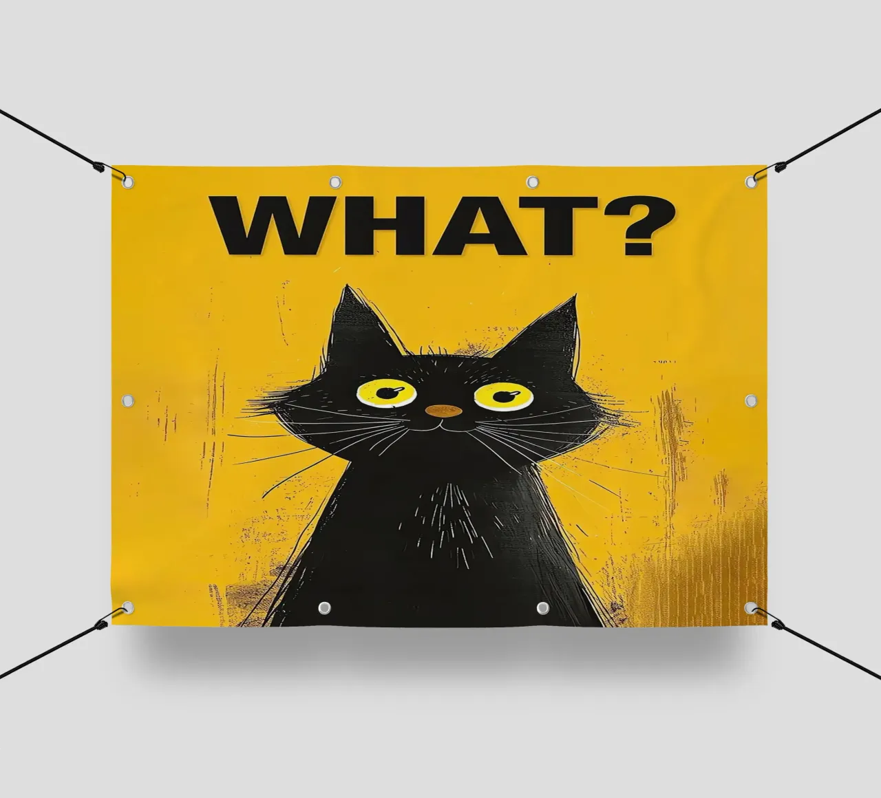 Gatto confuso telo in pvc da Arjun