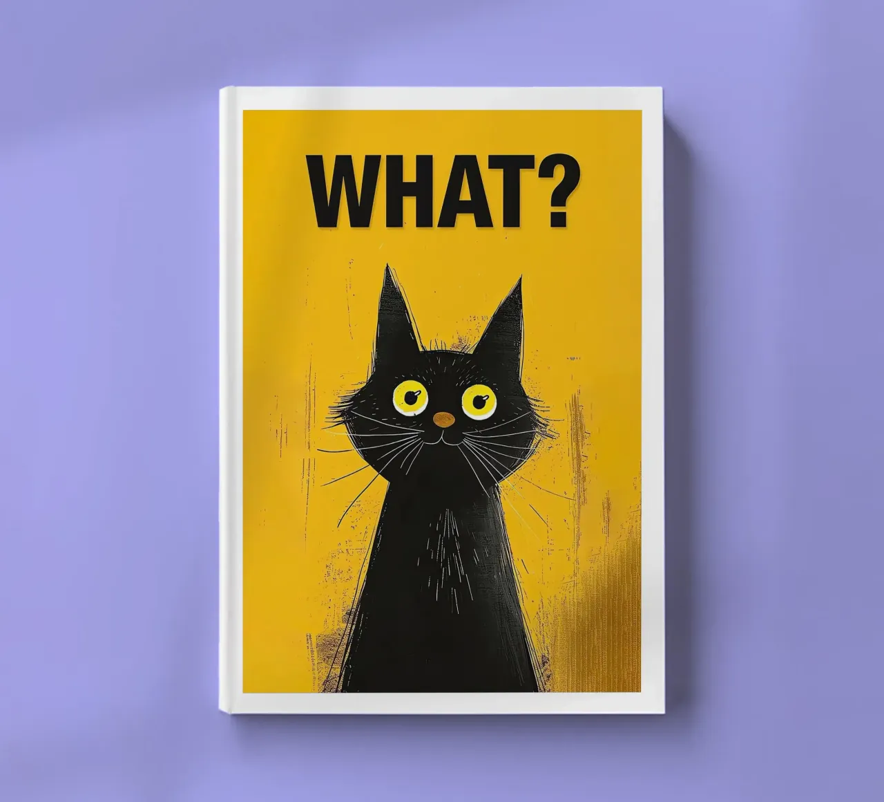 Confused Kitty notebook by Arjun