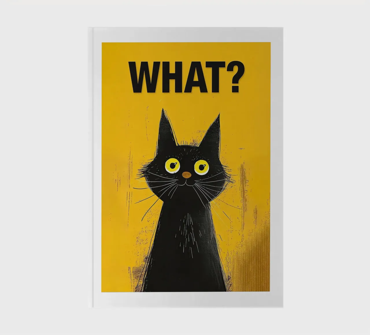 Confused Kitty notebook by Arjun