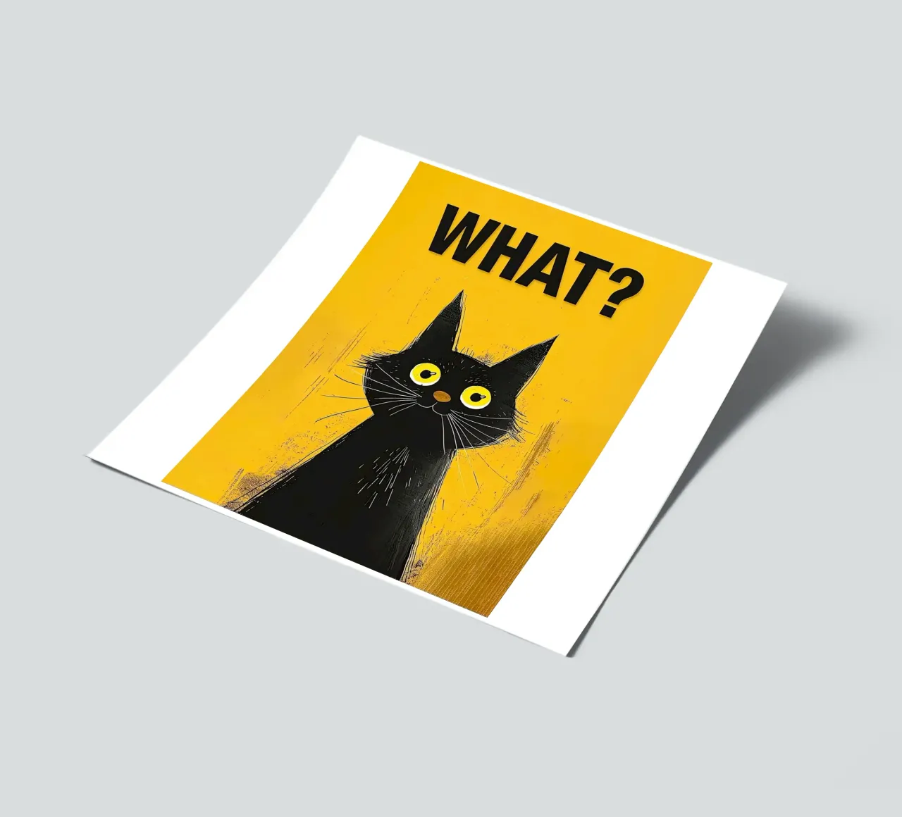 Verwirrtes Kätzchen Stickerbogen von Arjun
