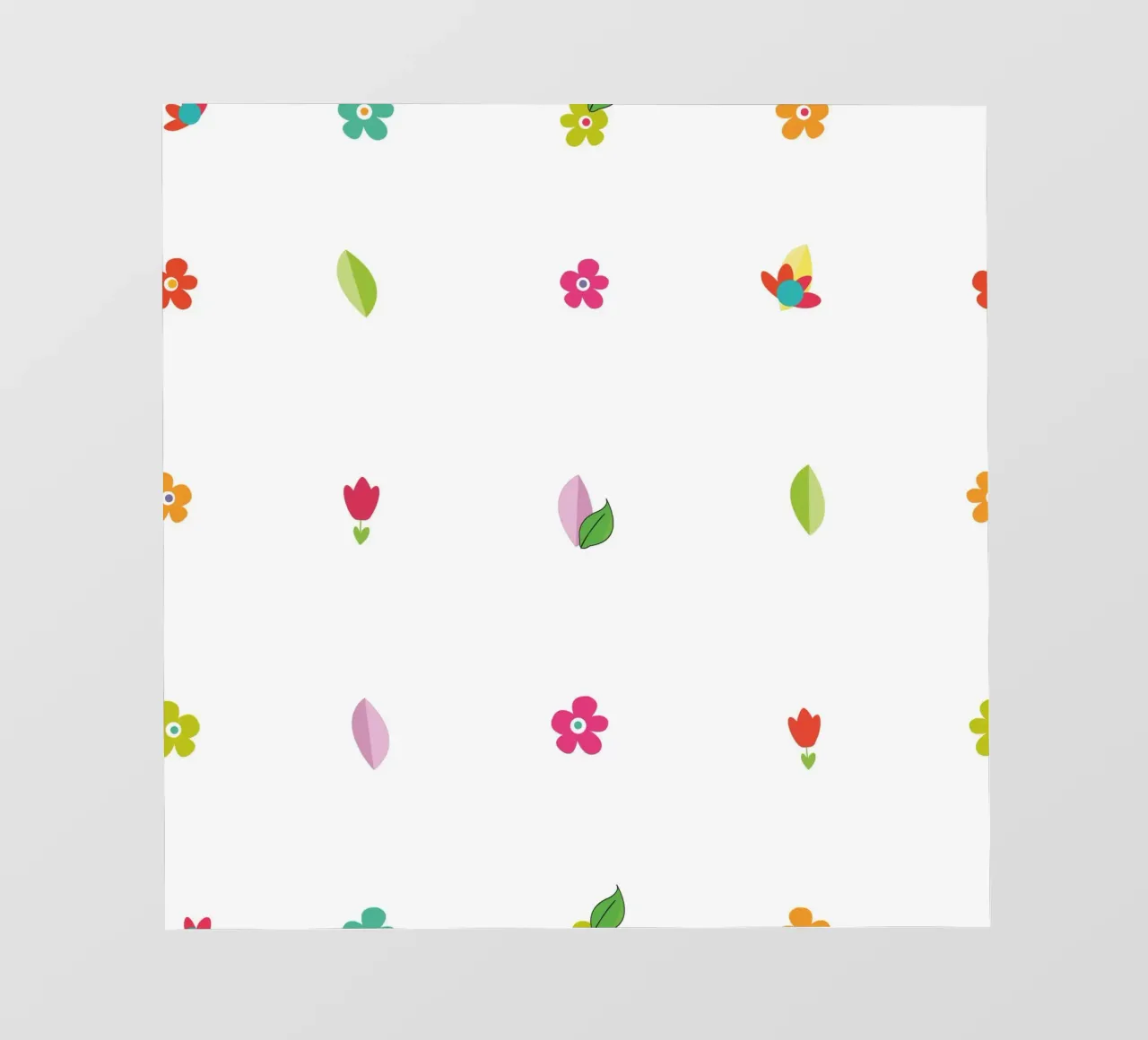 Piccoli fiori colorati e vivaci telo in pvc da gulsengunel